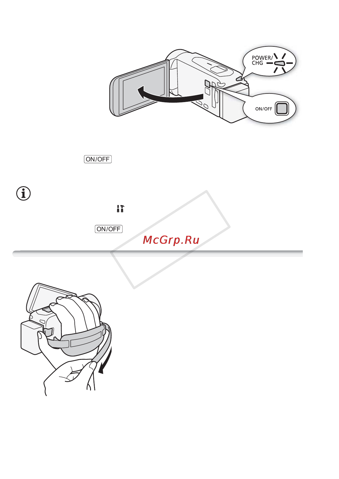 Canon LEGRIA HF R406 [22/216] Использование ремня ручки