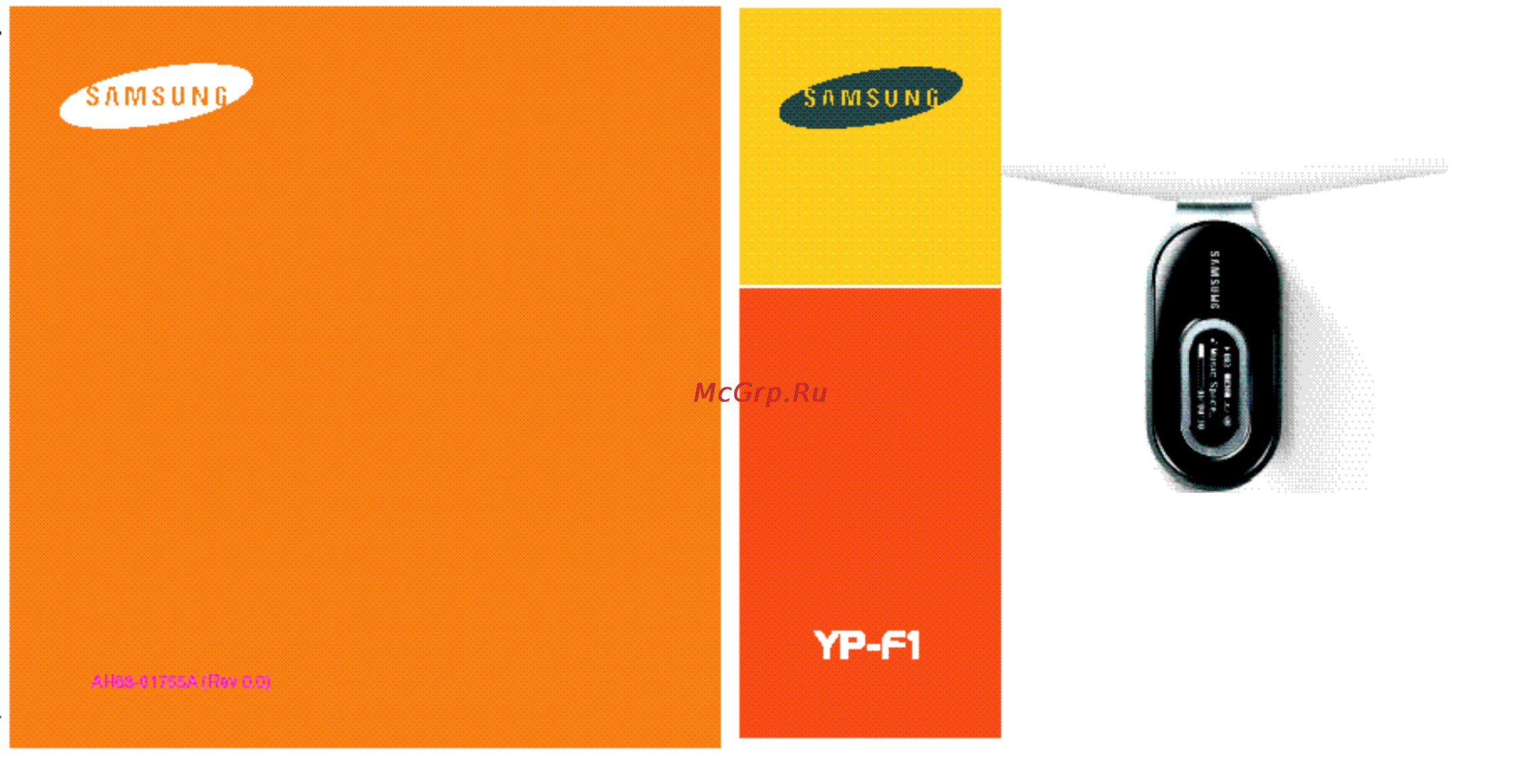 Samsung YP-F1 Инструкция по эксплуатации онлайн
