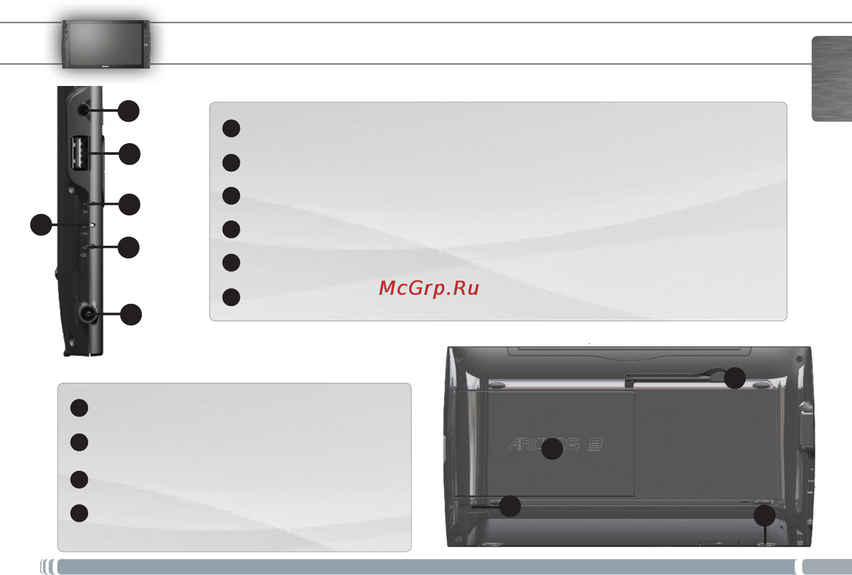 Archos 9 PCtablet [7/16] Описание archos 9