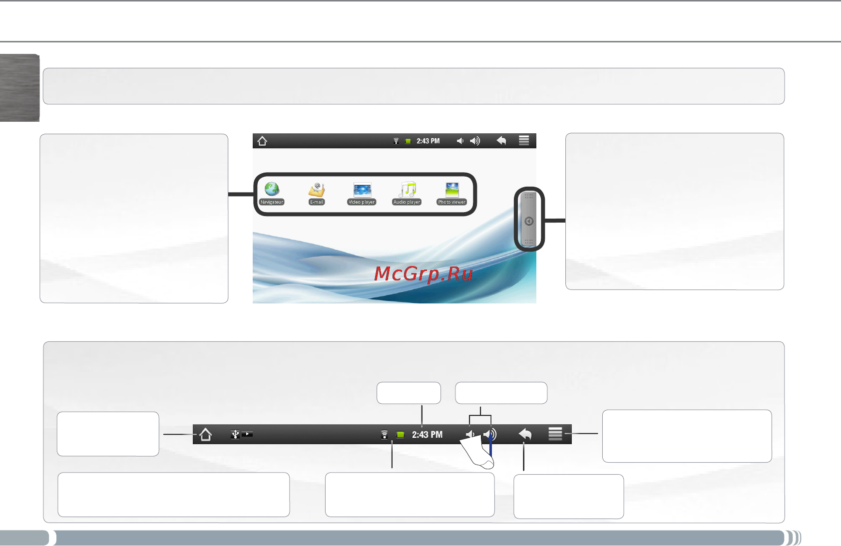 Archos 7 home tablet [12/16] Интерфейс archos