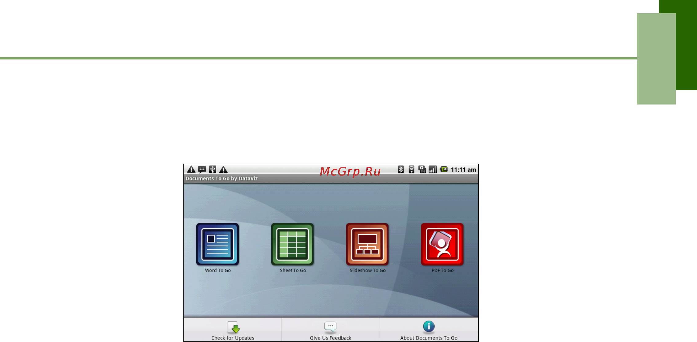 Viewsonic Viewpad 7 [45/71] Documents to go