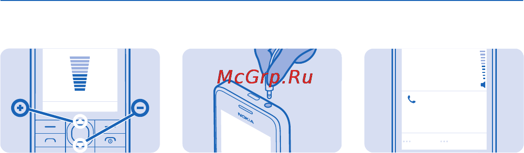 Nokia 301 White [13/81] Изменение громкости