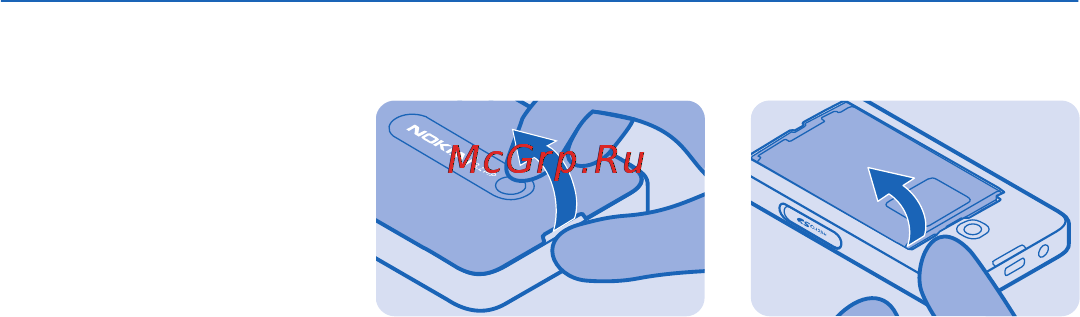 Nokia 301 White [9/81] Установка sim карты и аккумулятора