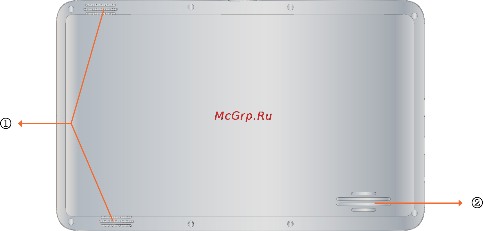 Viewsonic ViewSonic ViewPad 10 [233/264] Вид сзади