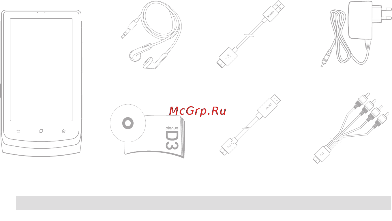 Cowon D3 plenue [6/20] Комплект поставки