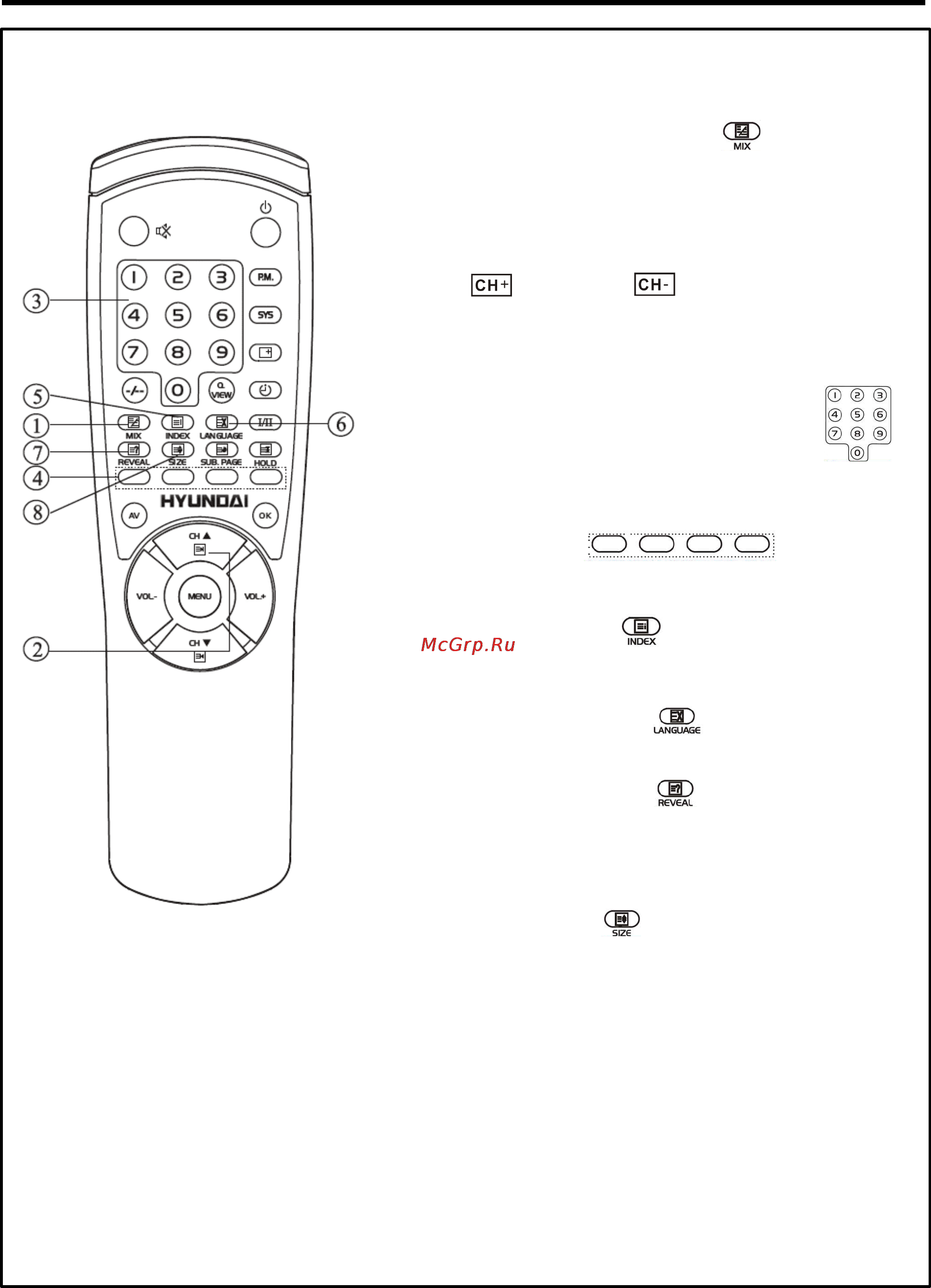 Hyundai H-LCD2001 [9/15] Режим телетекста