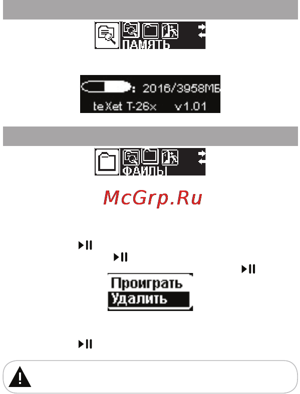 Texet Т-269 4Gb Violet [21/28] Память