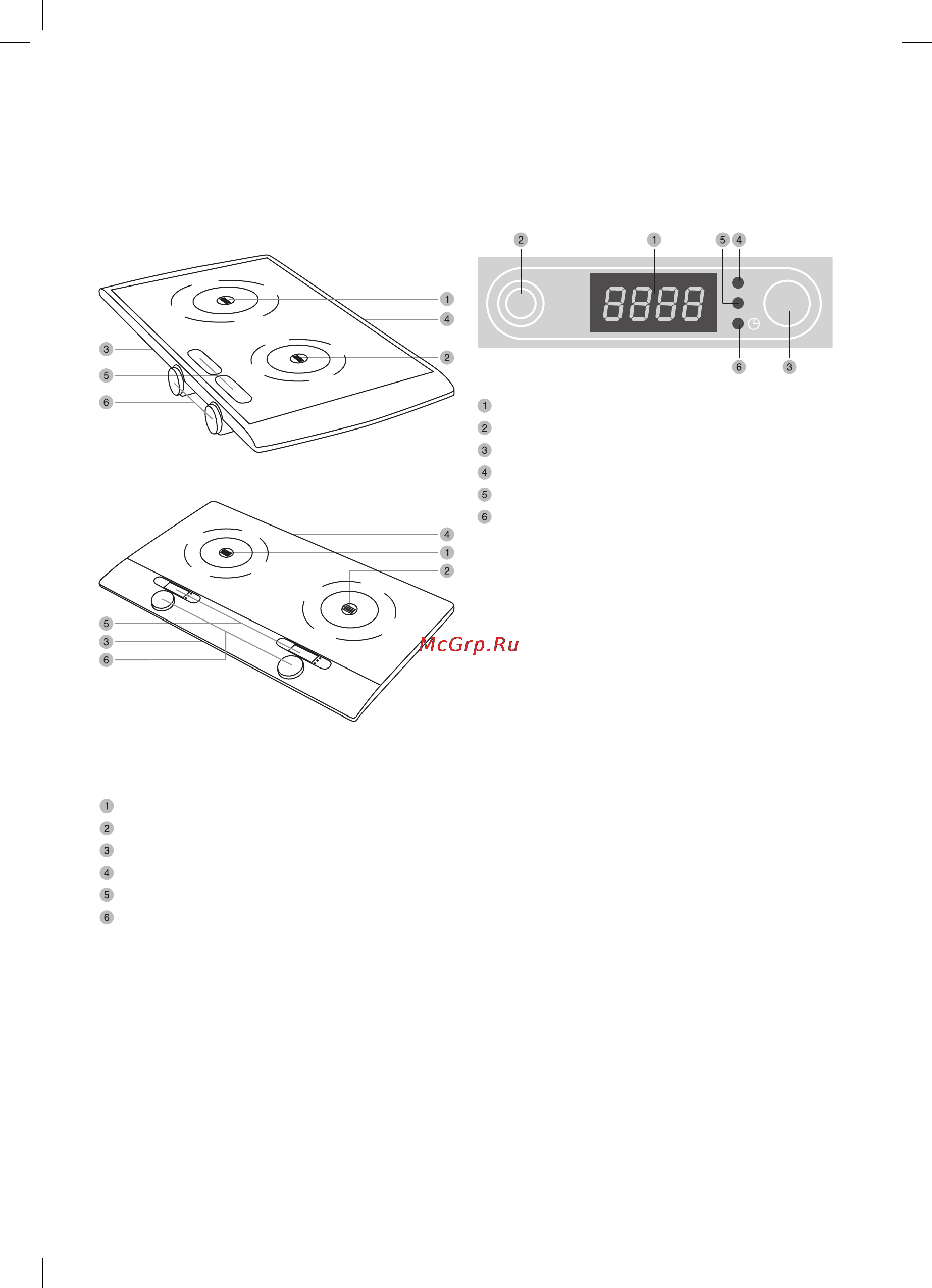 Oursson IP2301R/S [10/24] Элементыконструкции