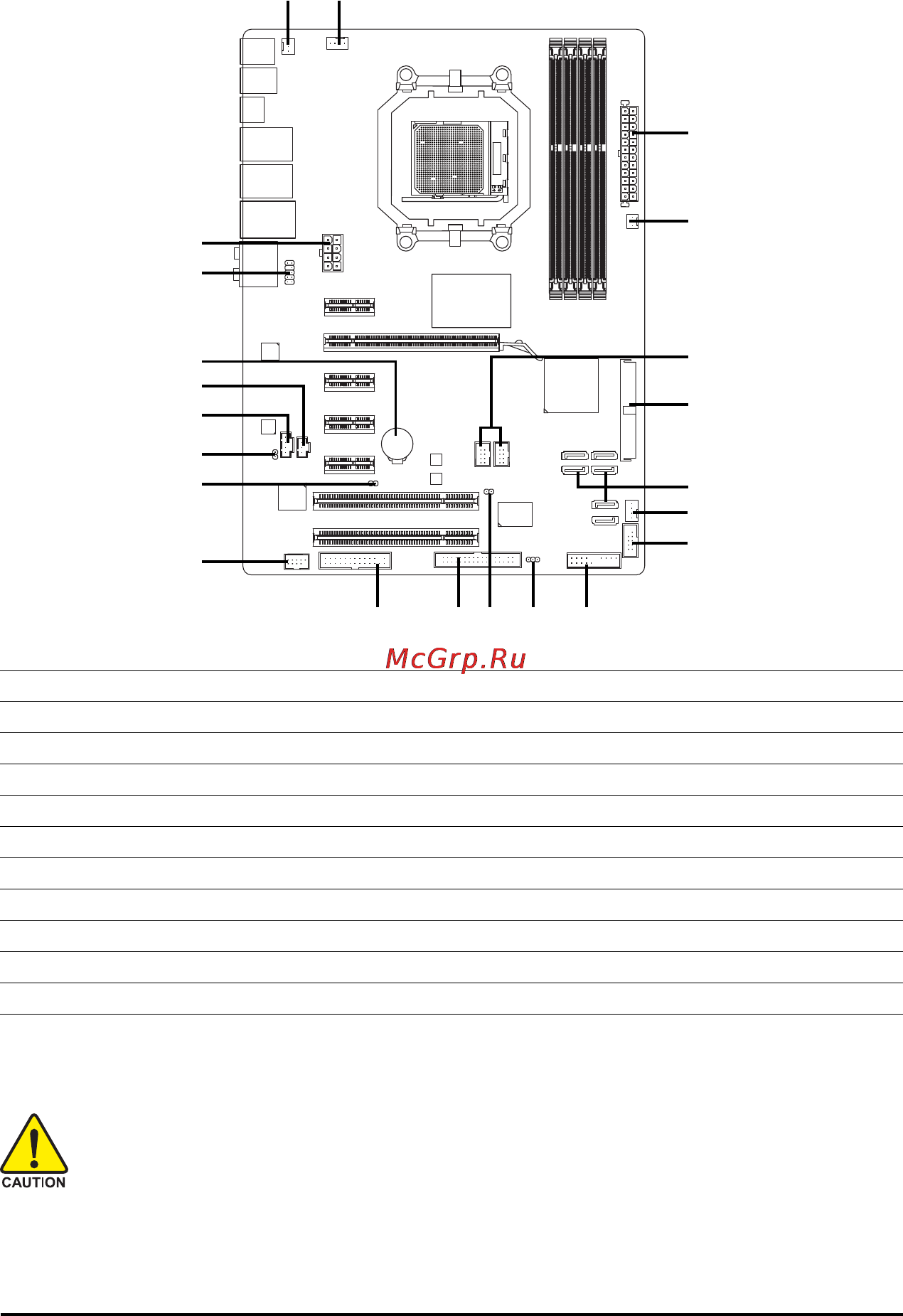 Gigabyte GA-MA770T-UD3   (rev. 1.1) [21/100] 7 internal connectors