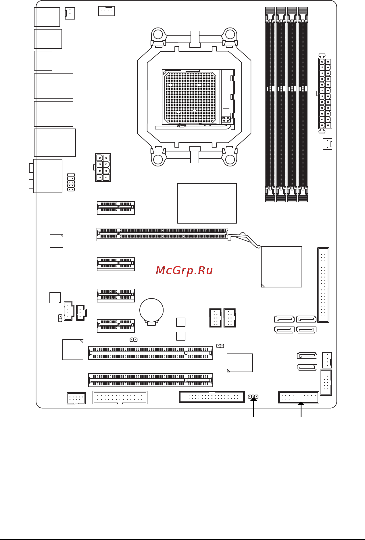 Gigabyte GA-MA770T-UD3   (rev. 1.1) [7/100] Ga ma770t ud3p motherboard layout