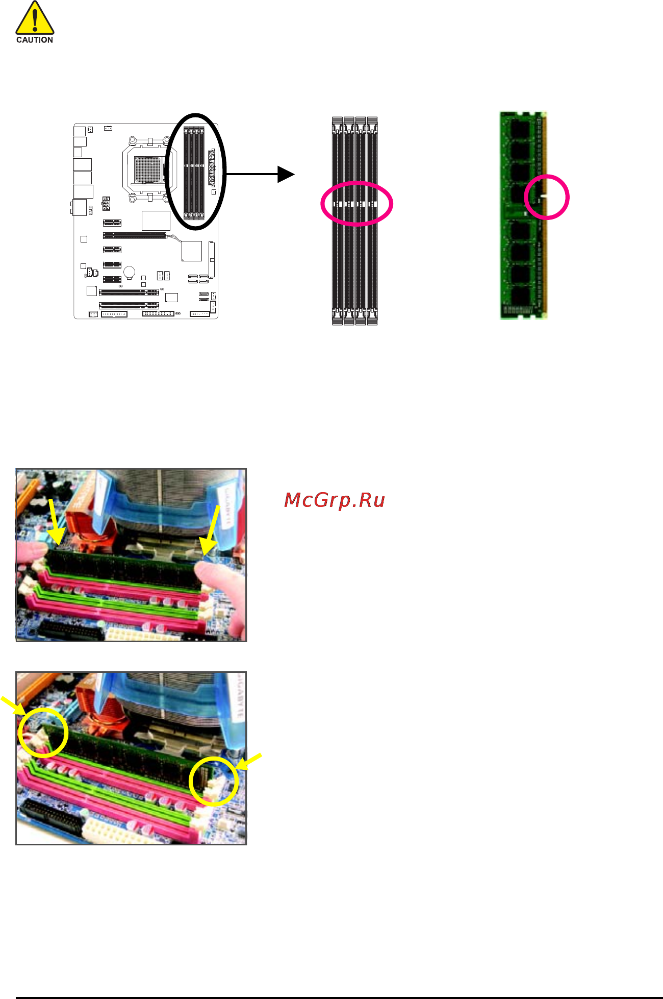 Gigabyte GA-MA770T-UD3   (rev. 1.3) [17/100] 4 2 installing a memory