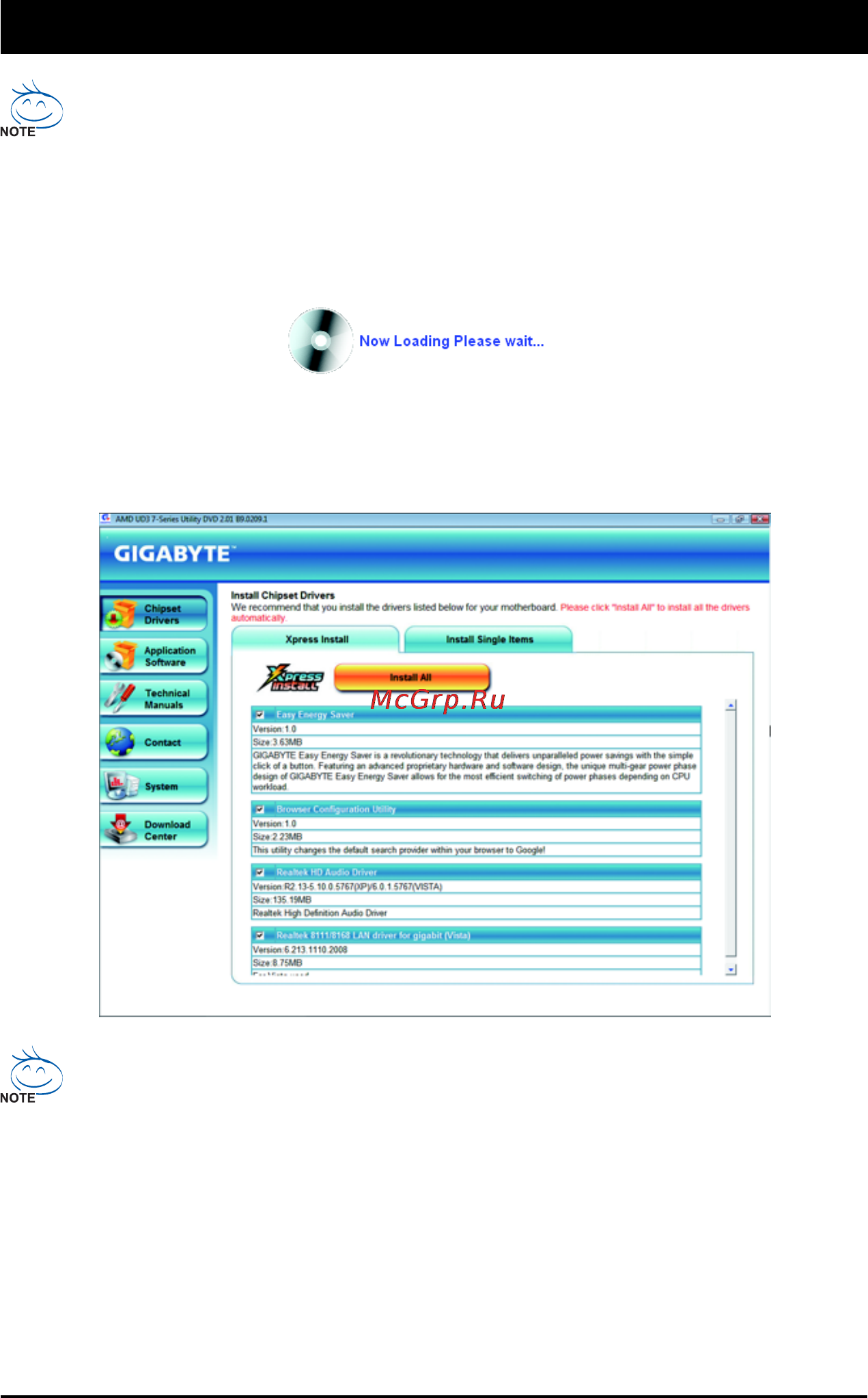 Gigabyte GA-MA770T-UD3   (rev. 1.3) [57/100] Chapter 3 drivers installation