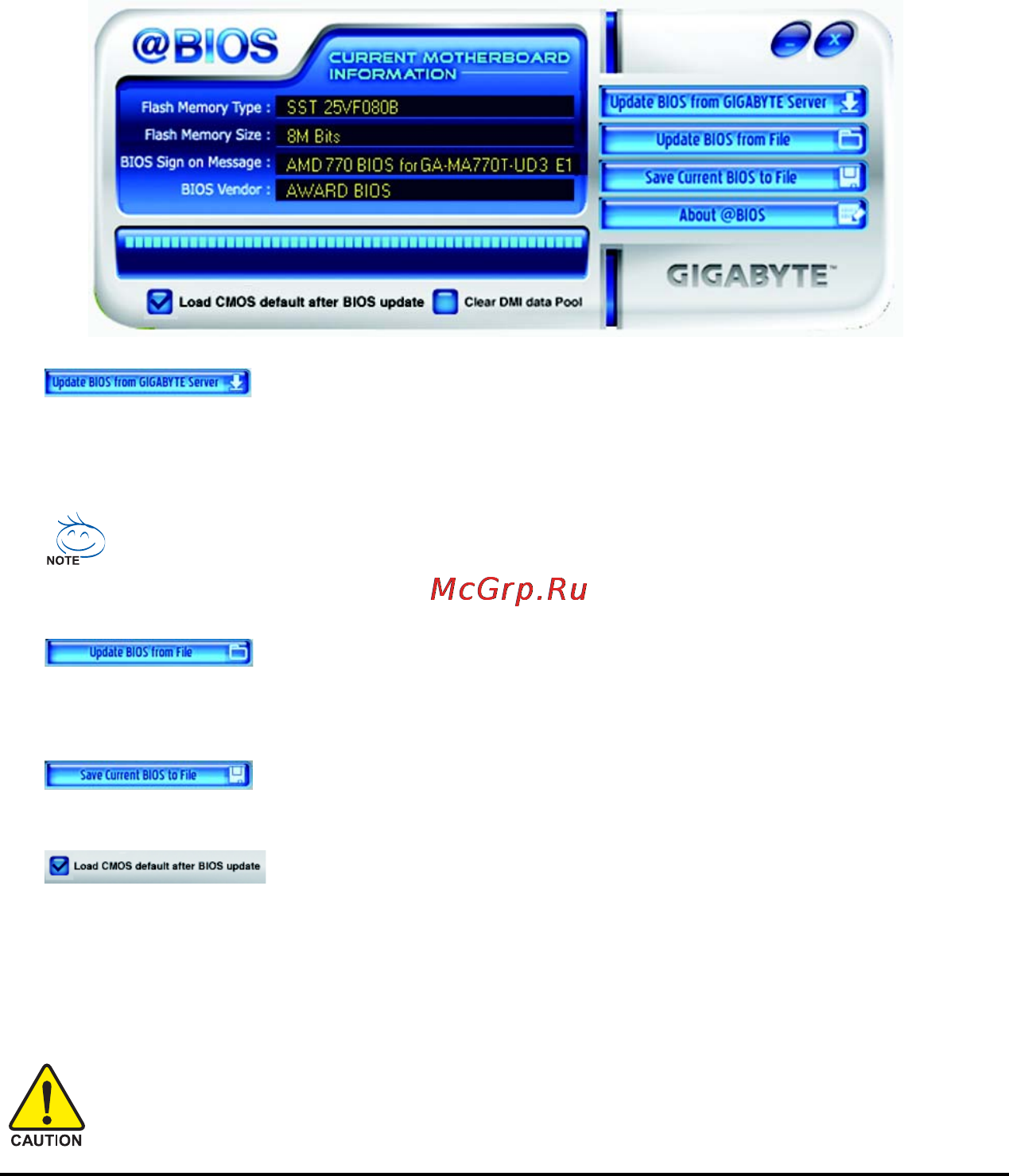 Gigabyte GA-MA770T-UD3   (rev. 1.3) [67/100] 2 2 updating the bios with the bios utility