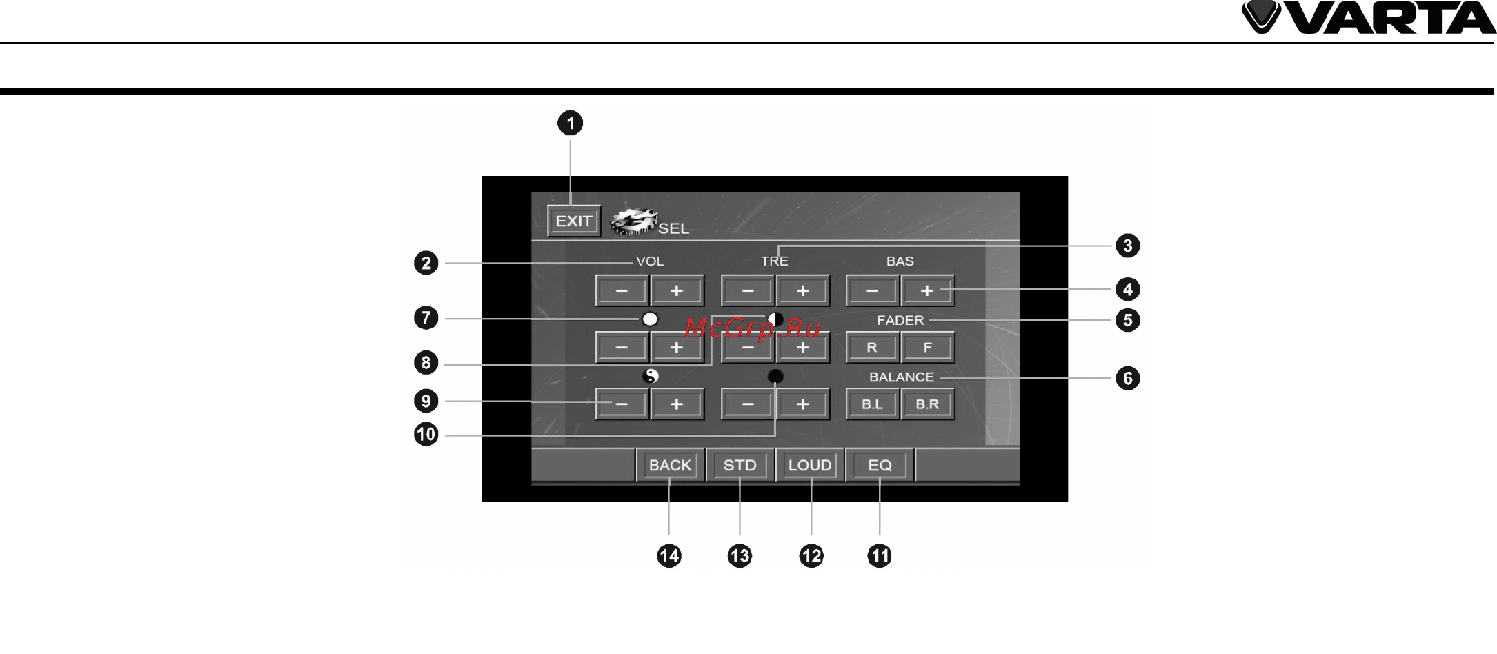 Varta V-AVD55 [32/89] Audio video settings