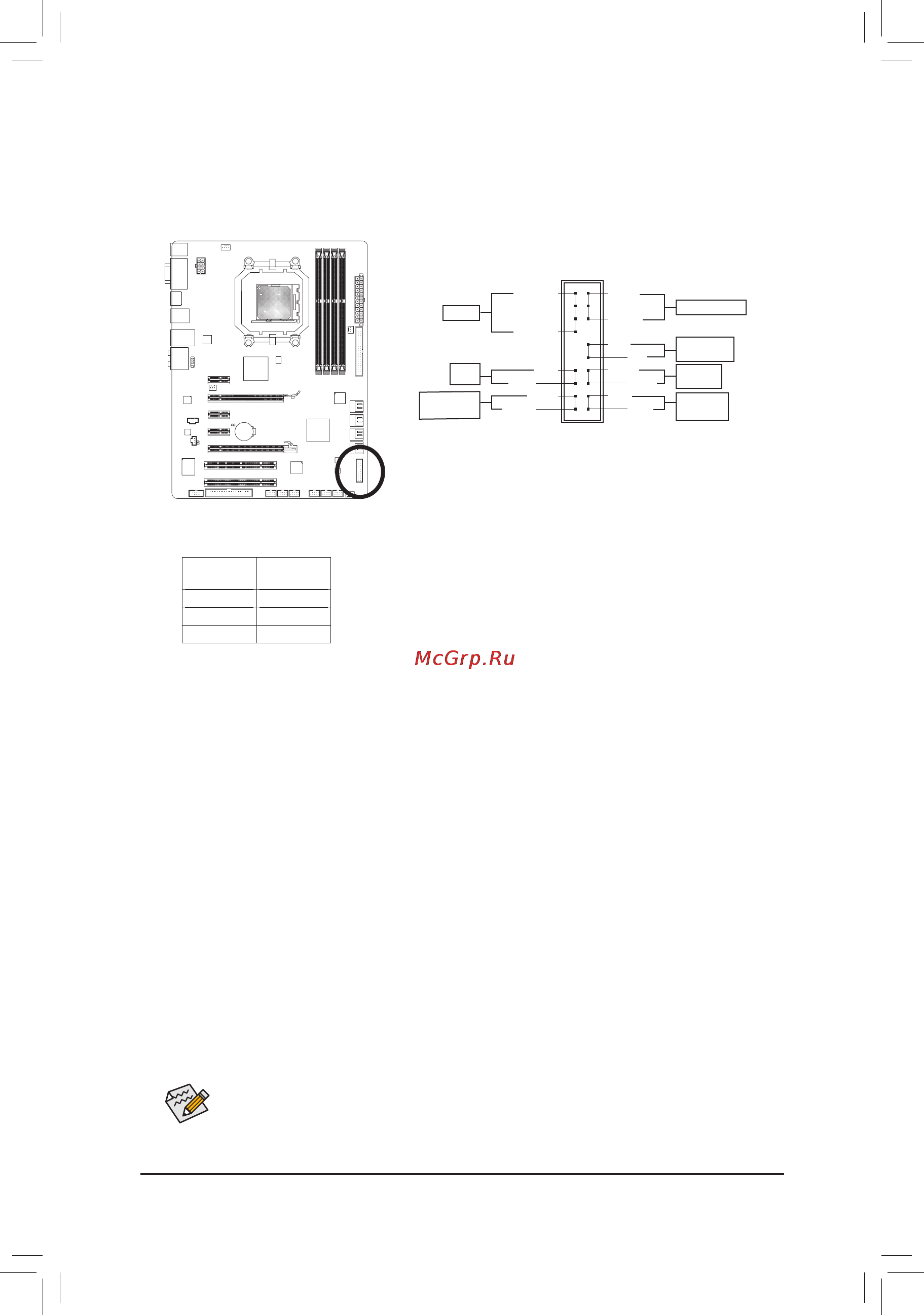 Gigabyte GA-890GPA-UD3H   (rev. 1.0) [23/28] F_panel разъемфронтальнойпанели
