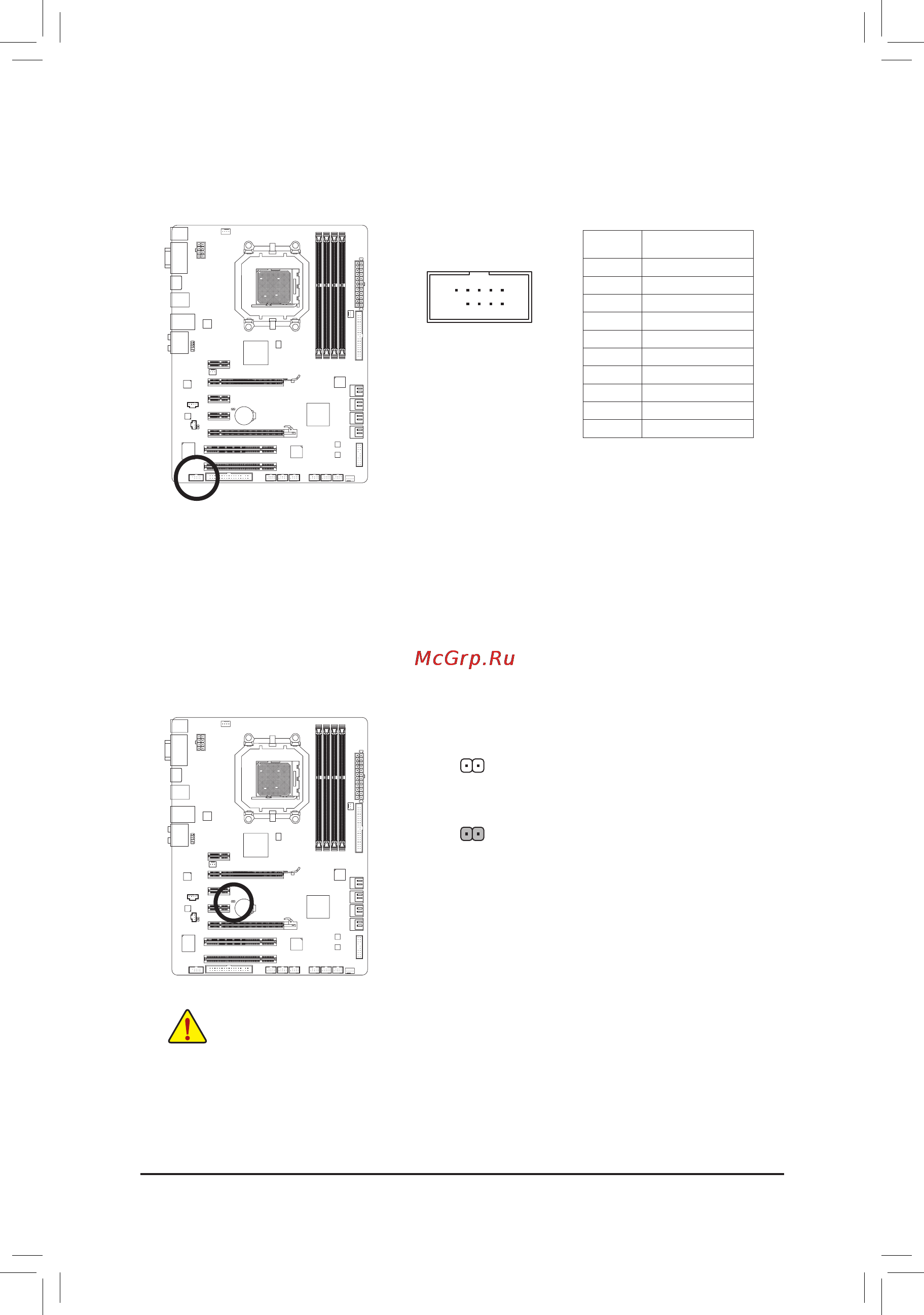 Gigabyte GA-890GPA-UD3H   (rev. 1.0) [27/28] Чтобы исключить риск повреждения оборудования до начала процедуры очистки содержимого