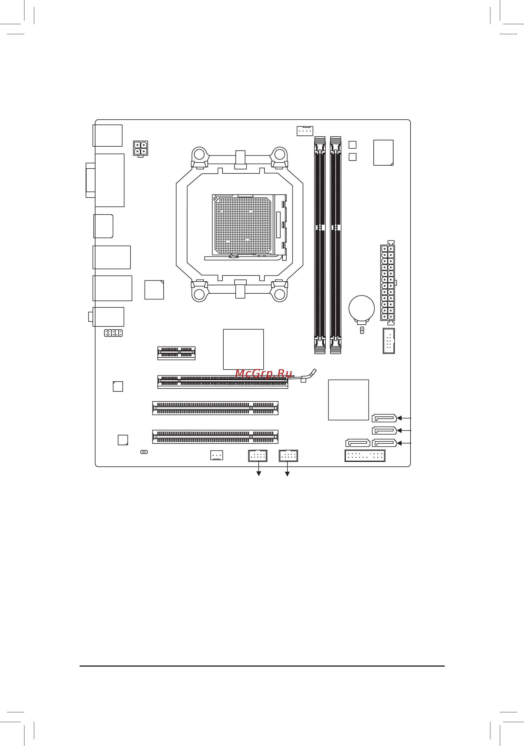 Gigabyte GA-880GM-USB3L   (rev. 3.1) [7/96] Ga 880gm usb3l motherboard layout