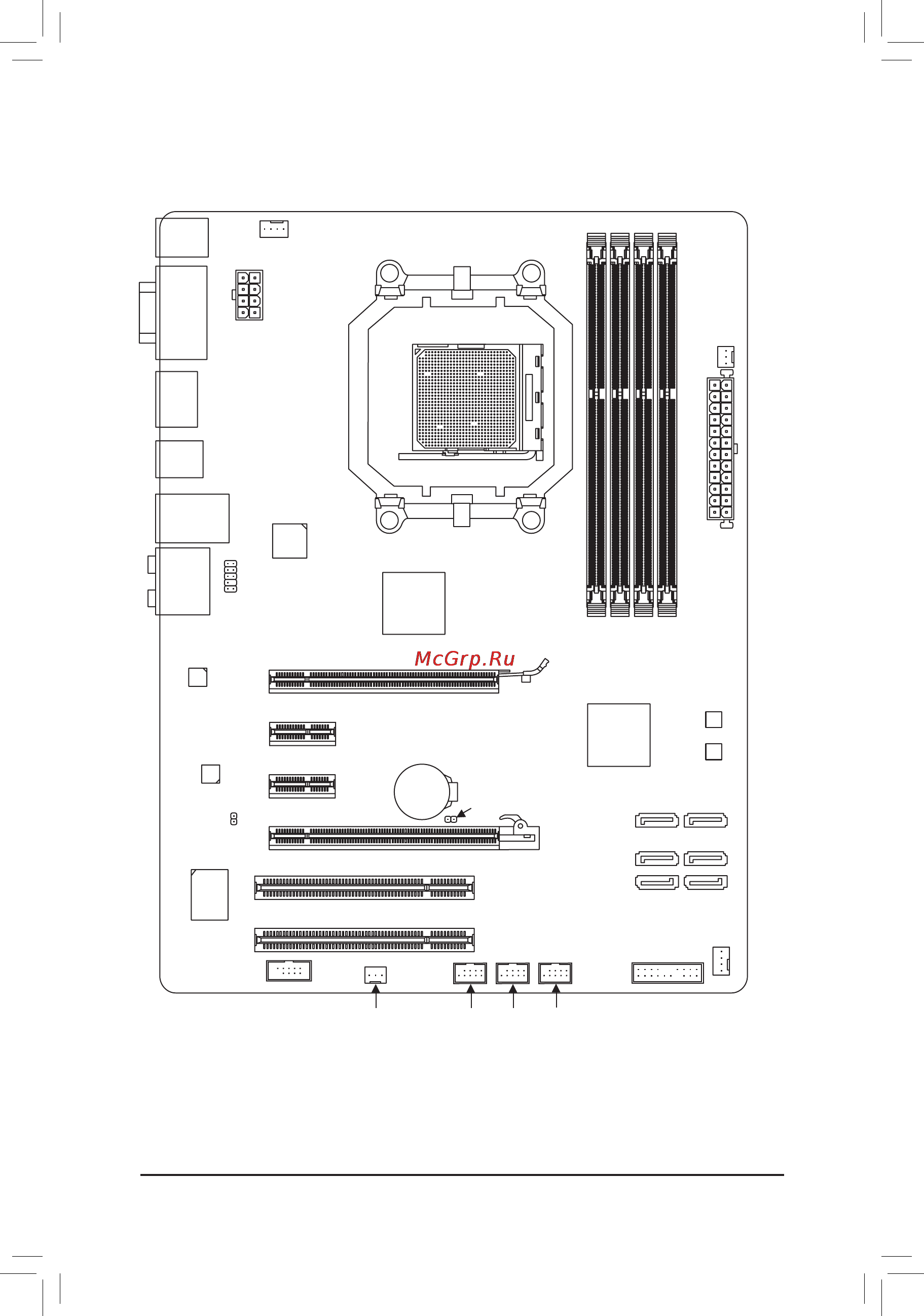 Gigabyte GA-880G-USB3   (rev. 3.1) [7/100] Ga 880g usb3 motherboard layout