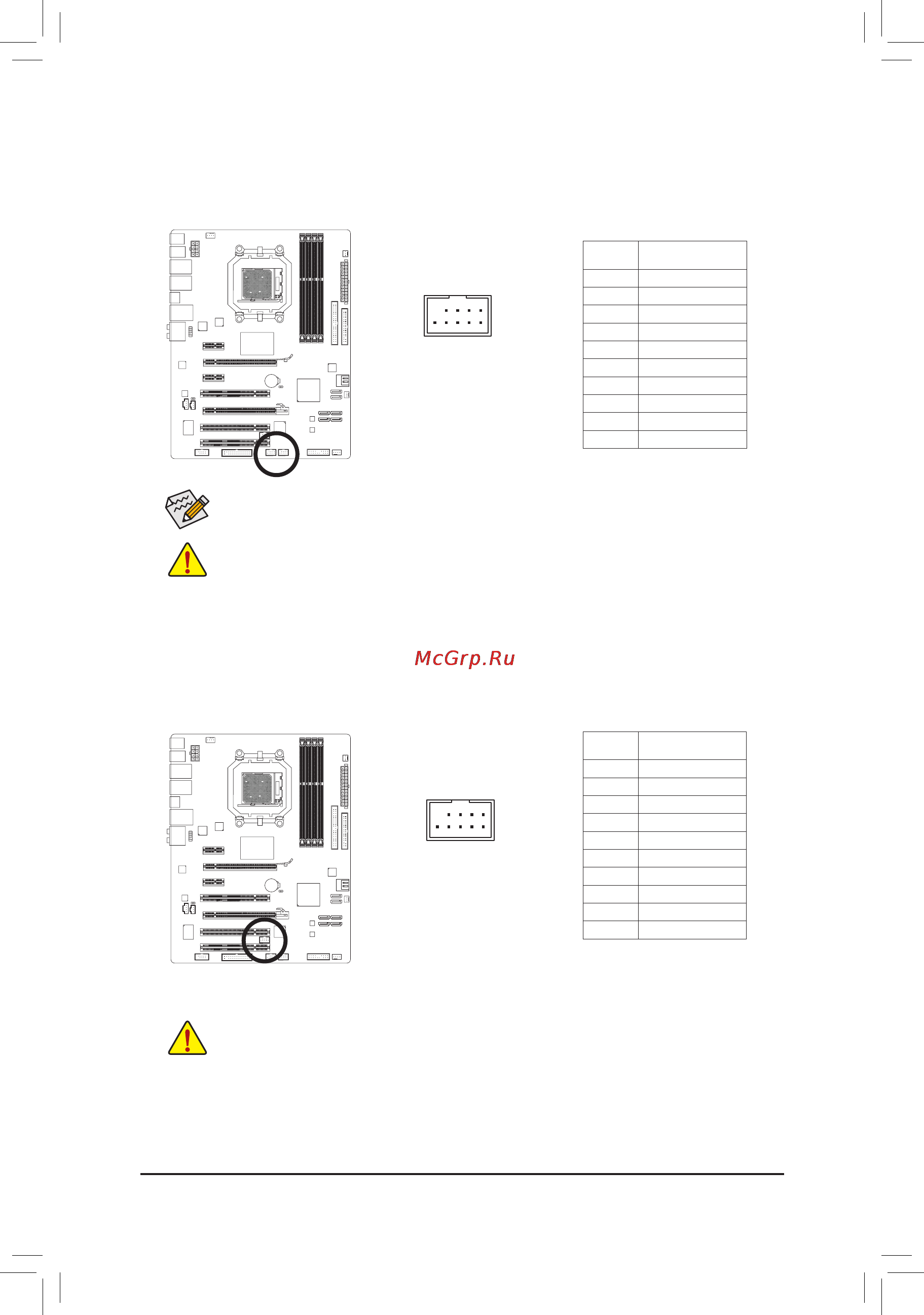Gigabyte GA-870A-UD3   (rev. 2.0) [23/27] Не подключайте в usb разъемы на системной плате 10 контактные разъемы портов