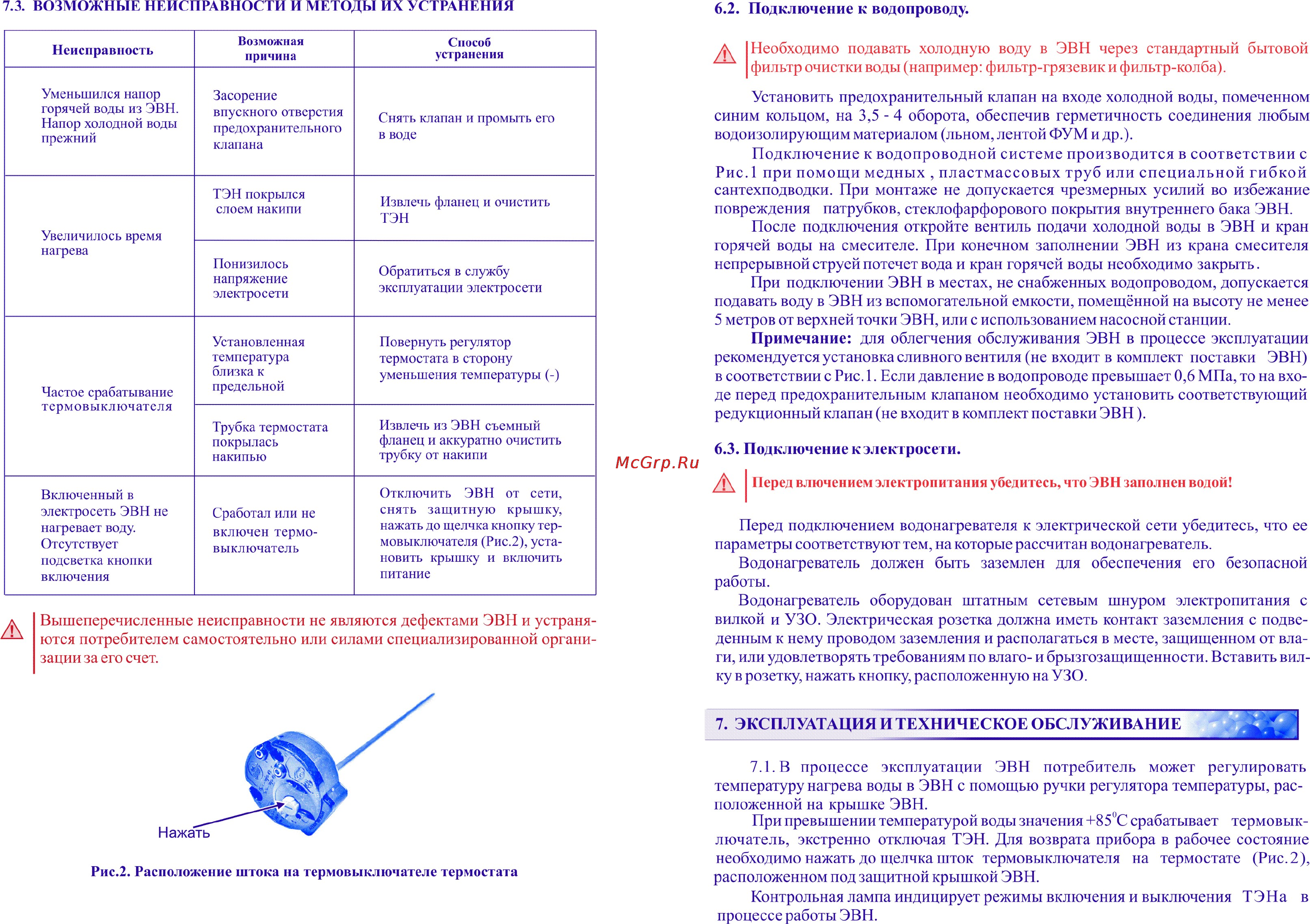 Thermex ES 50 V Silverhit [5/6] Эксплуатация и техническое обслуживание