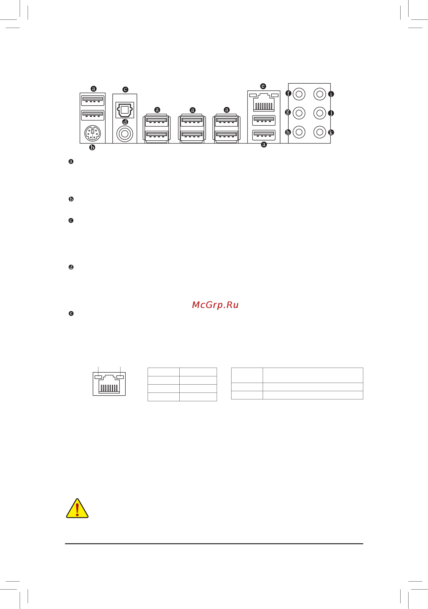 Gigabyte GA-870-UD3P   (rev. 1.3) [13/24] 6 интерфейсныеразъемыназаднейпанели