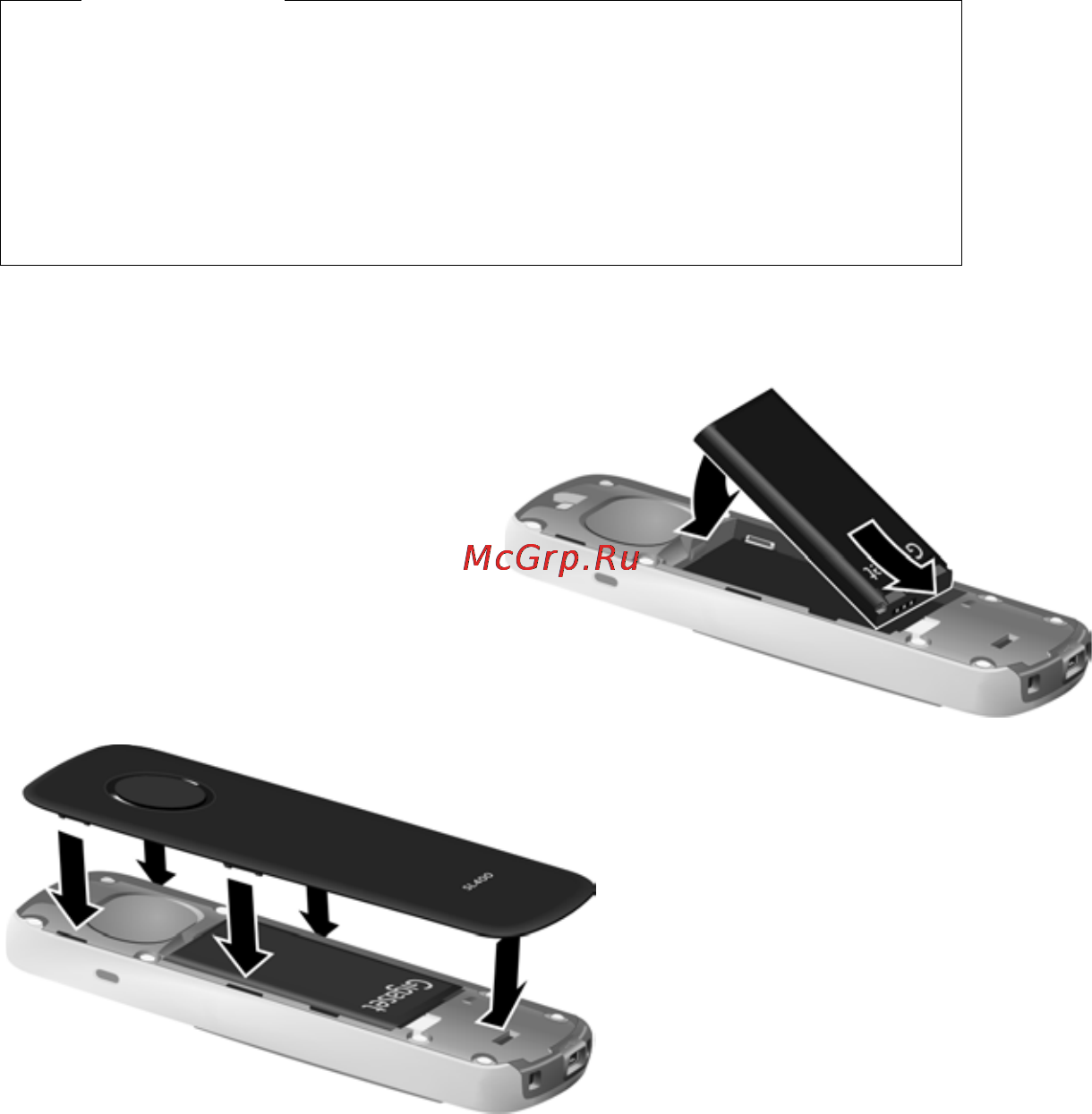 Gigaset SL400 Metal Black [18/114] Подготовка трубки к работе