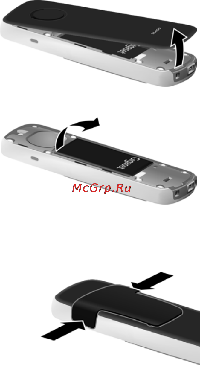 Gigaset SL400 Metal Black [19/114] Крепление зажима для пояса