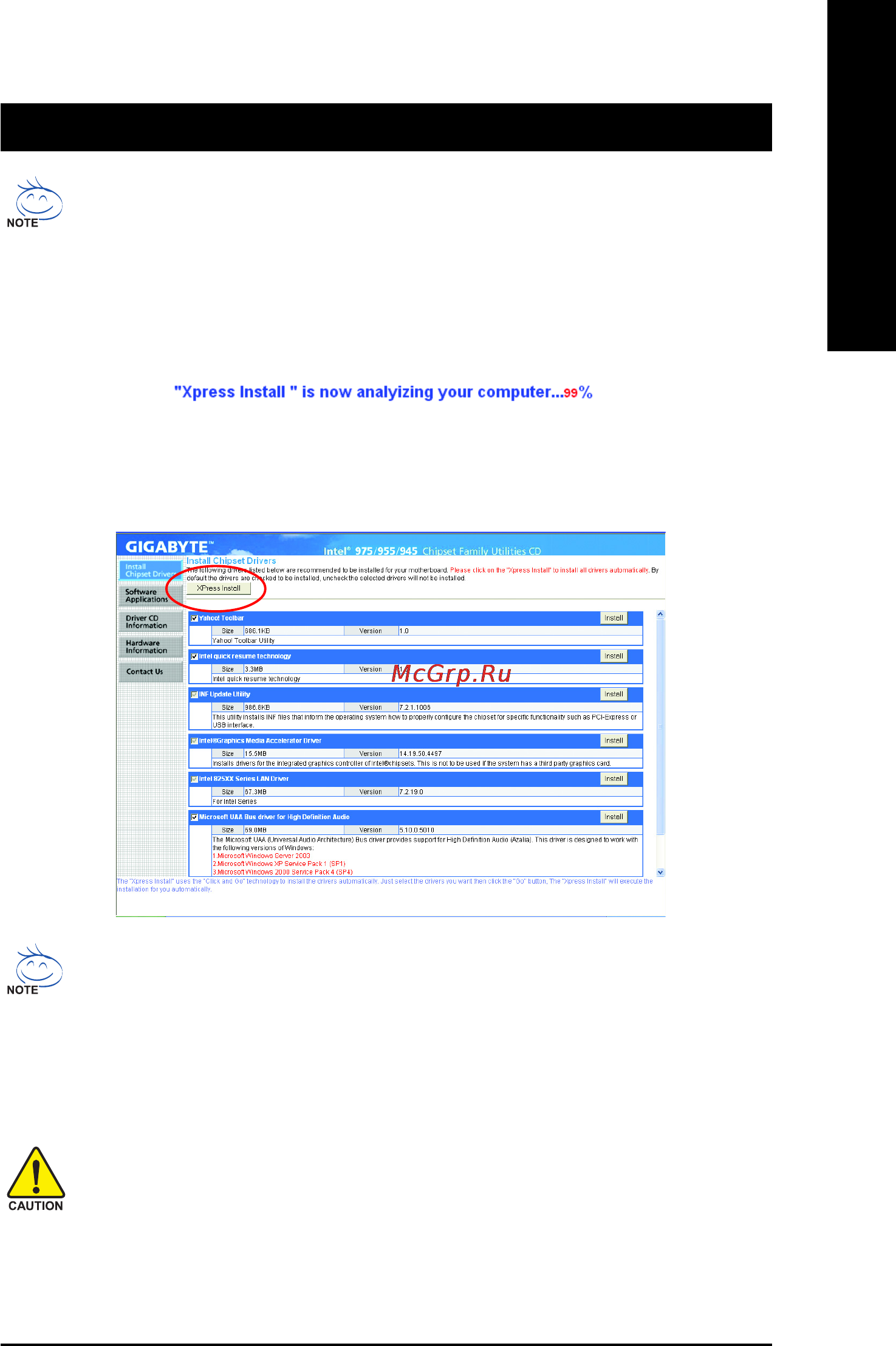 Gigabyte GA-8I945GMMFY-RH [47/88] Chapter 3 install drivers