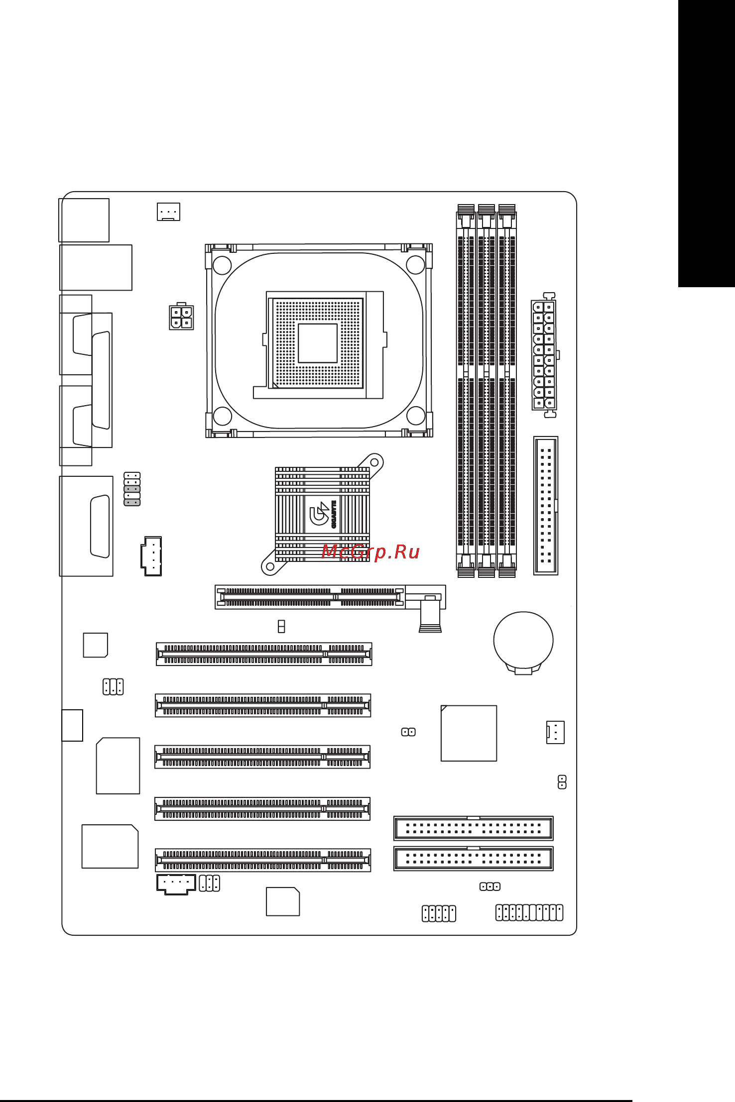 Gigabyte GA-8IE2004 [11/96] Ga 8ie2004 series motherboard layout