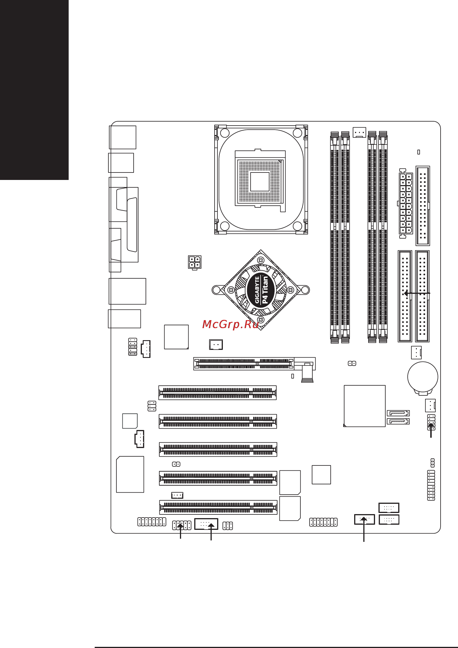 Gigabyte GA-8IG1000   (rev. 1.x) [12/112] Ðàñïîëîæåíèå êîìïîíåíòîâ íà ñèñòåìíîé ïëàòå ga 8ig1000 pro ga 8ig1000