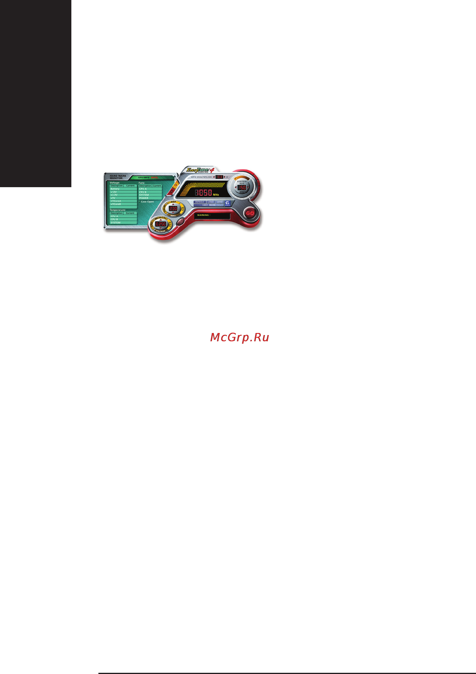 Gigabyte GA-8IG1000   (rev. 1.x) [72/112] Î ïðîãðàììå easy tun