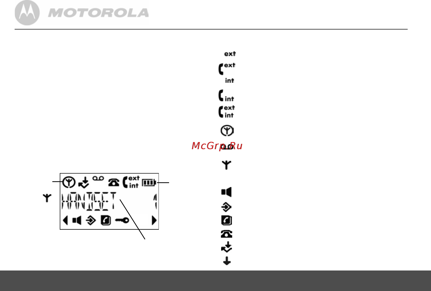 Motorola D401 Silver [10/37] Handset lcd display