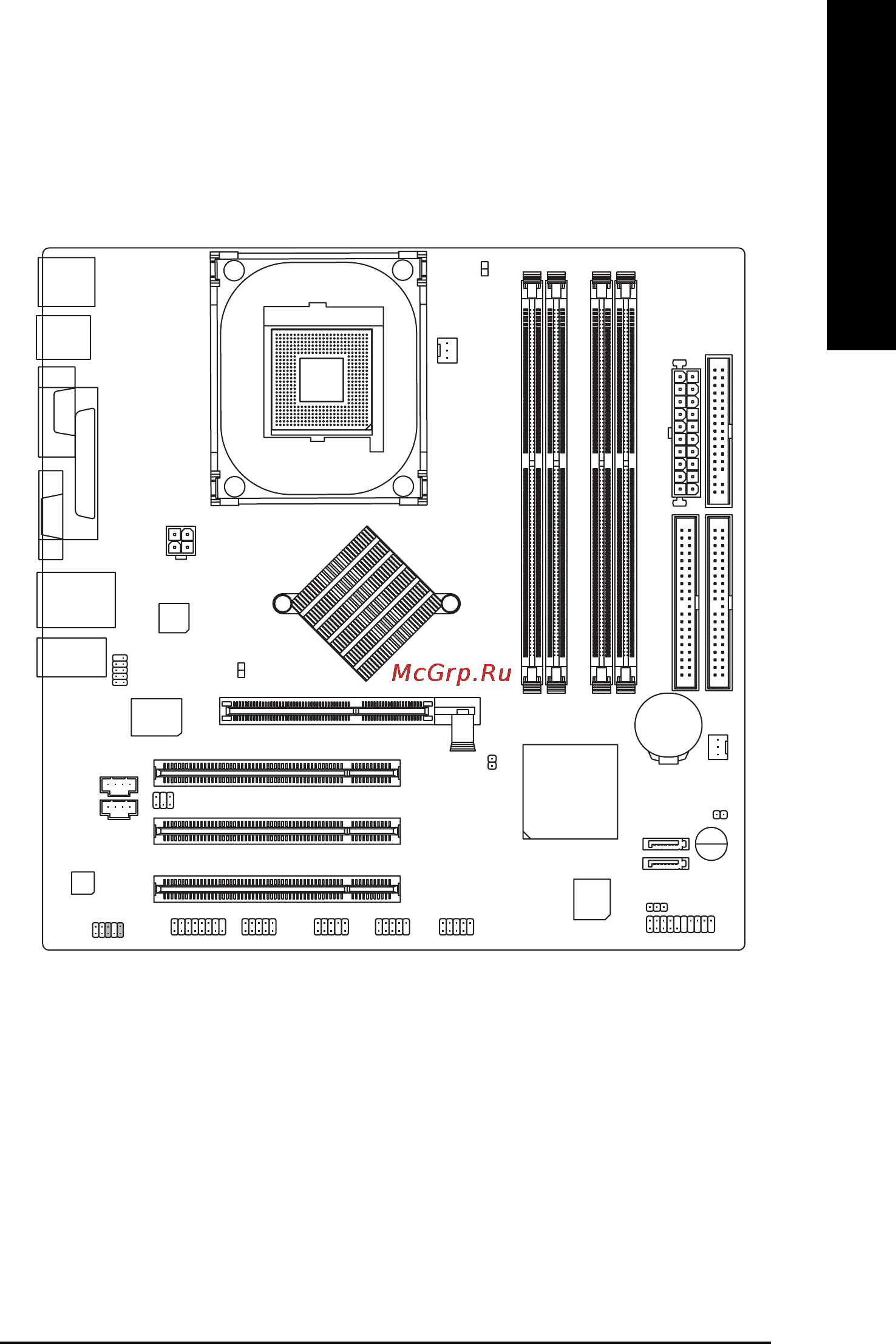 Gigabyte GA-8IG1000MK   (rev. 1.x) [11/96] Ga 8ig1000mk motherboard layout