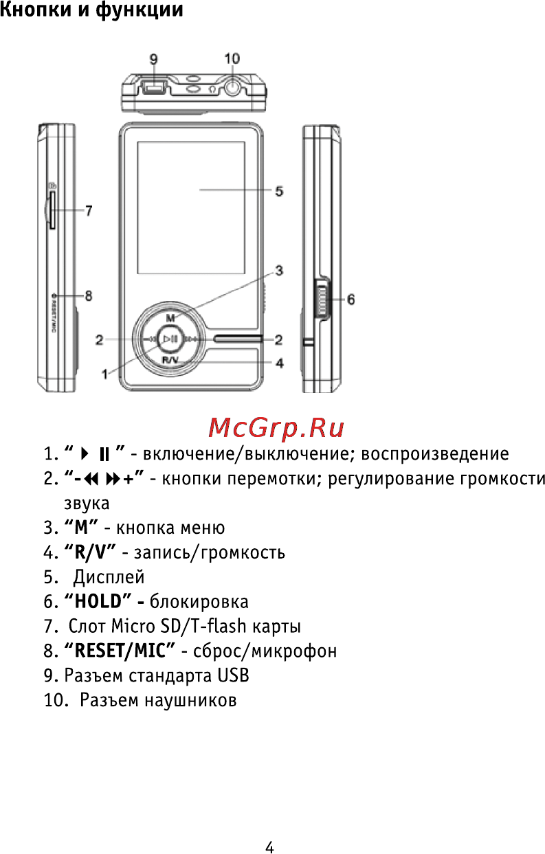 Rover RoverMedia Aria E6 Инструкция по эксплуатации онлайн [4/22] 43751