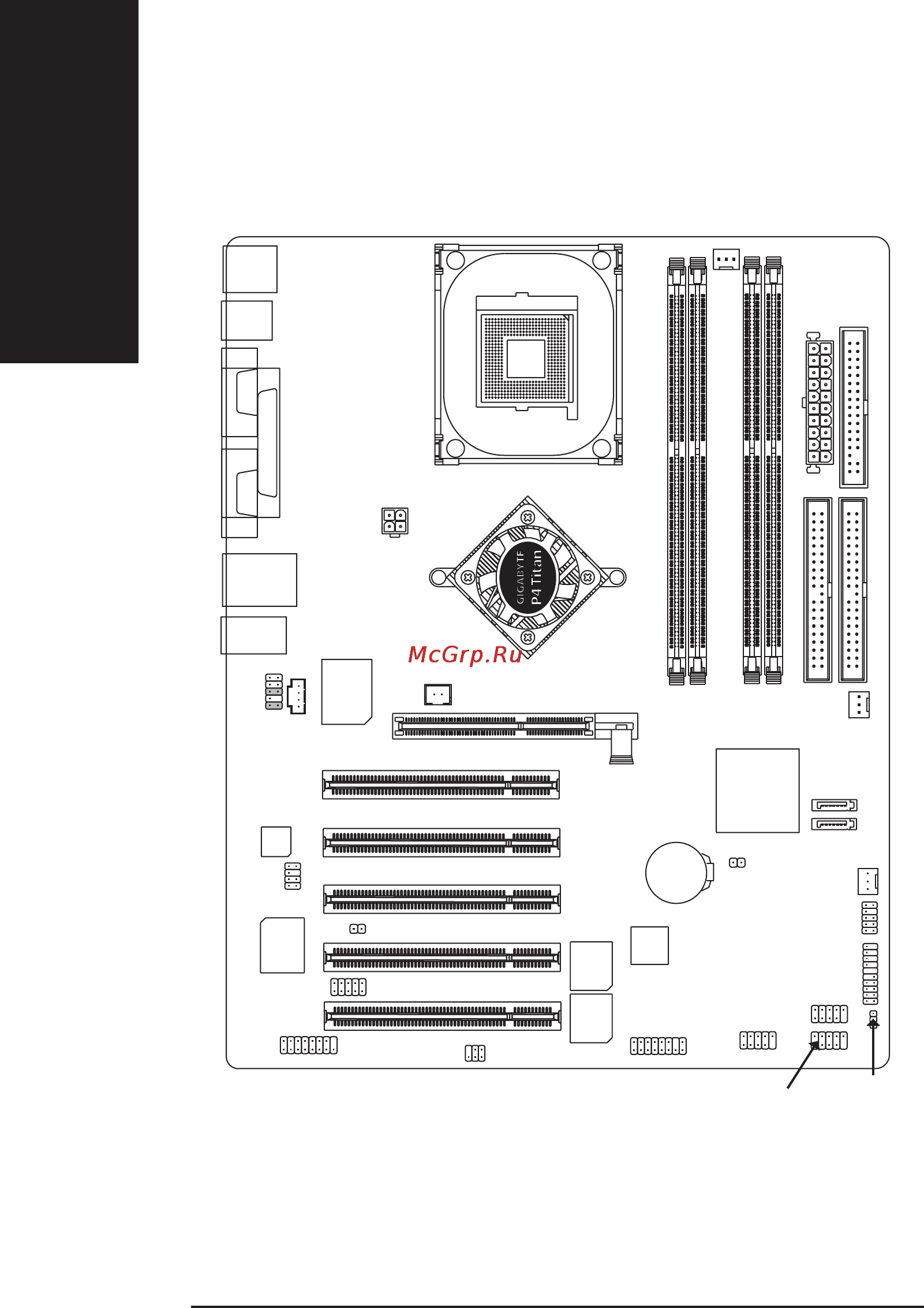 Gigabyte GA-8IPE1000   (rev. 3.x) [12/120] Ðàñïîëîæåíèå êîìïîíåíòîâ íà ñèñòåìíûõ ïëàòàõ ñåðèè ga 8ipe1000