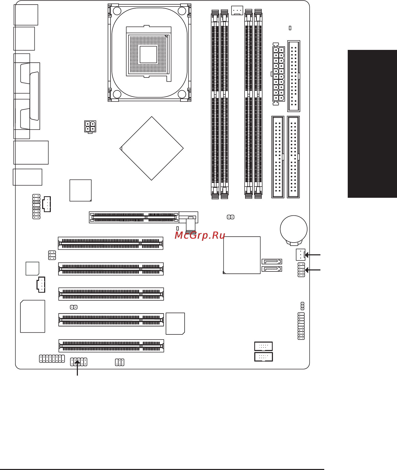 Gigabyte GA-8IP900-L [7/32] Ðàñïîëîæåíèå êîìïîíåíòîâ íà ñèñòåìíûõ ïëàòàõ ga 8ip900 l