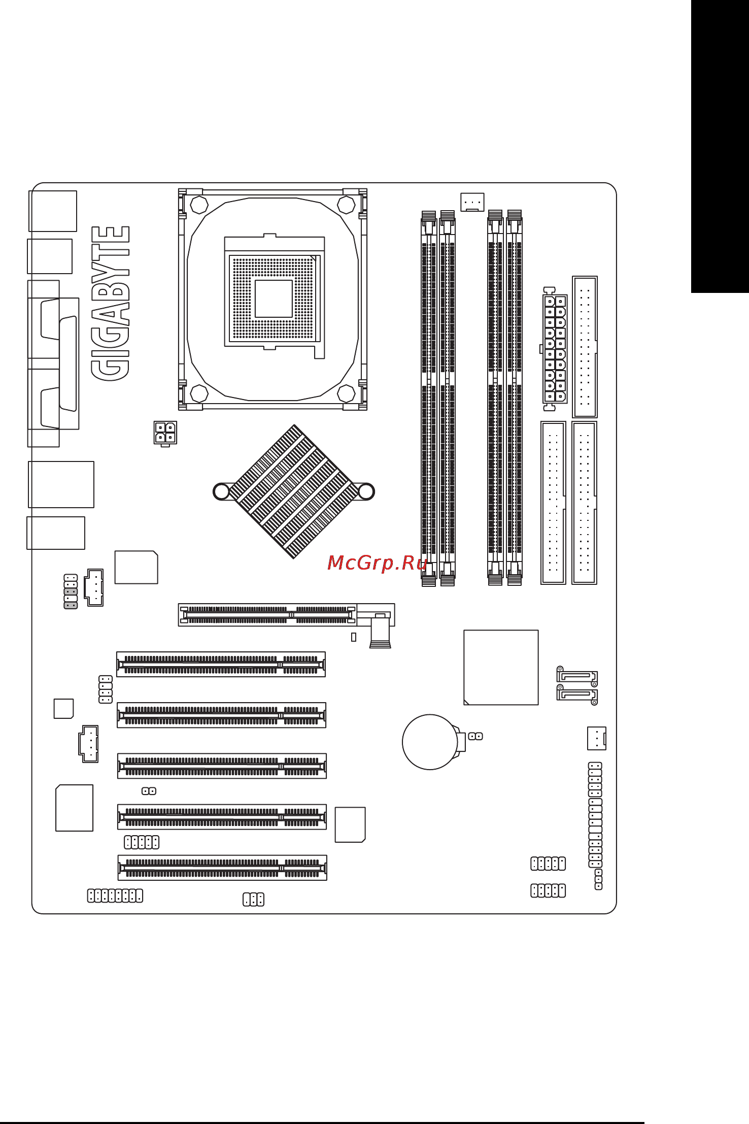 Gigabyte GA-8I865PE-TW [11/96] Ga 8i865pe tw motherboard layout