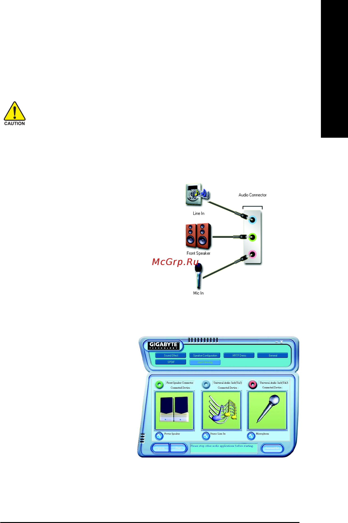 Gigabyte GA-8I865PE-TW [71/96] Jack sensing and uaj introduction