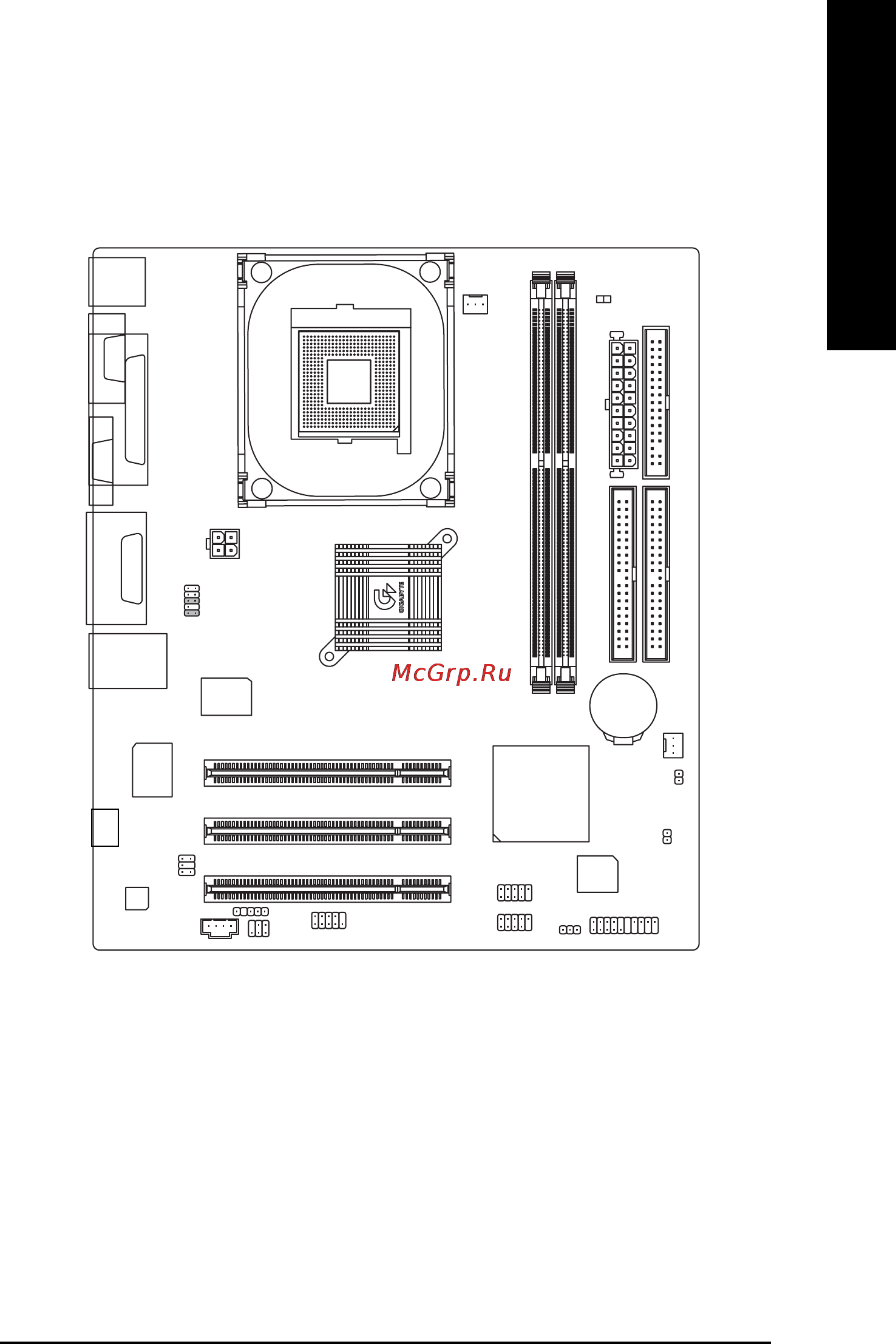 Gigabyte GA-8I845GV [11/96] Ga 8i845gv series motherboard layout
