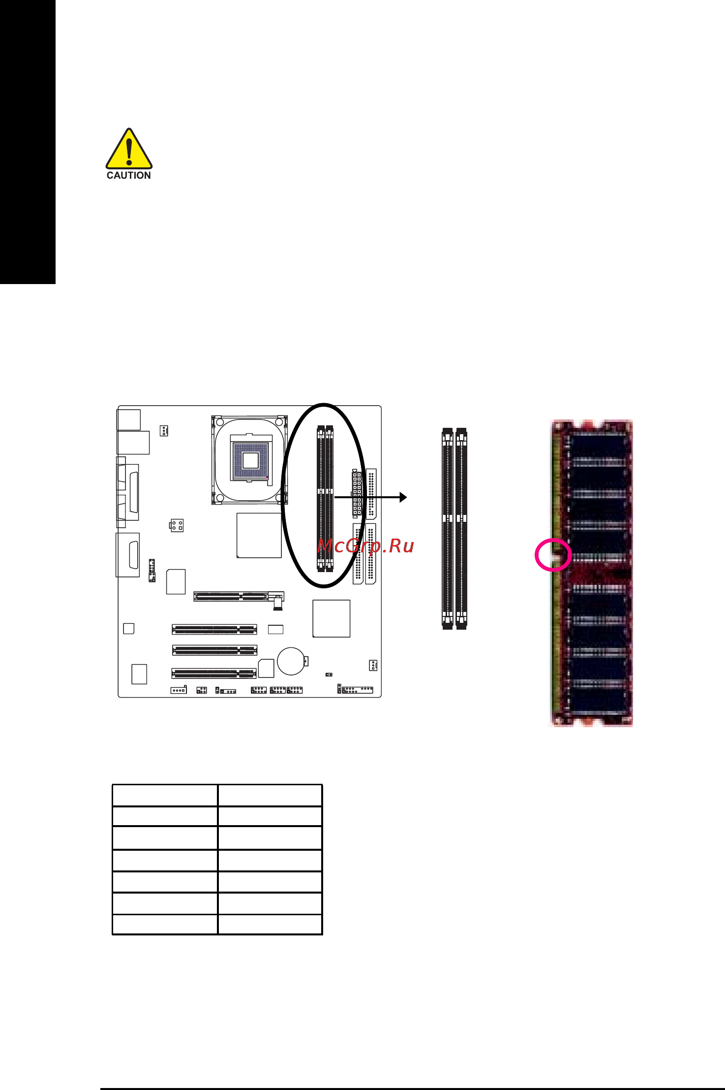 Gigabyte GA-8GEM800 [14/80] 4 installation of memory
