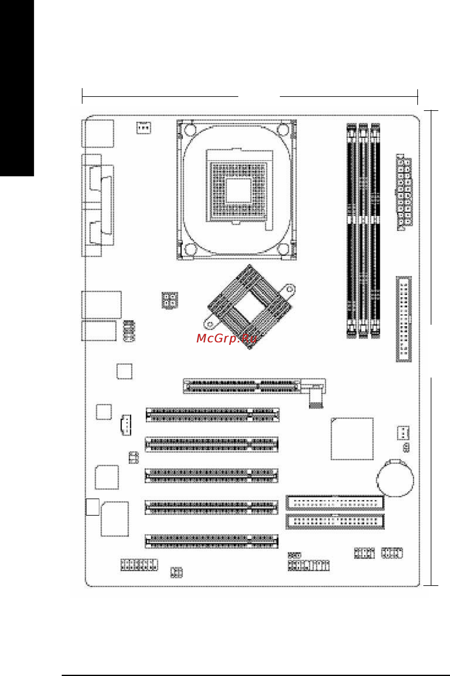 Gigabyte 8VT800-RZC [6/40] Vt800 rz 8vt800 rz c motherboard layout