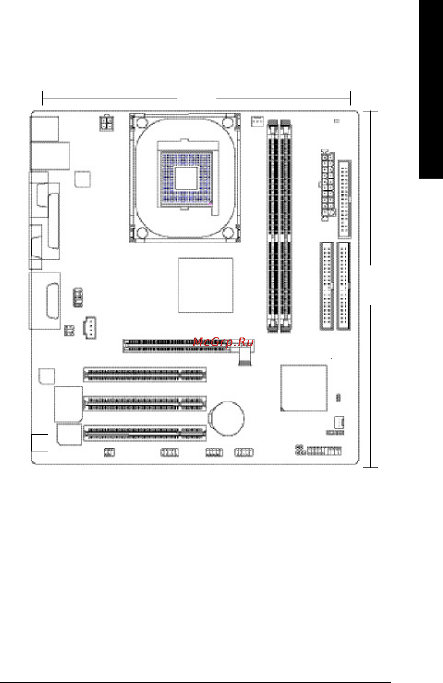 Gigabyte 8S651M-RZC [7/40] S651m rz series motherboard layout
