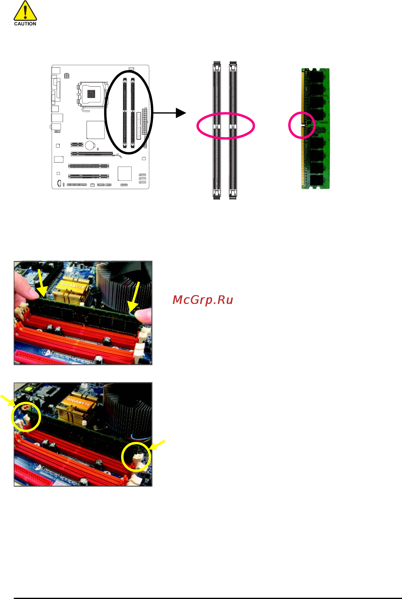 Gigabyte GA-945GCM-S2L [17/84] 4 2 installing a memory