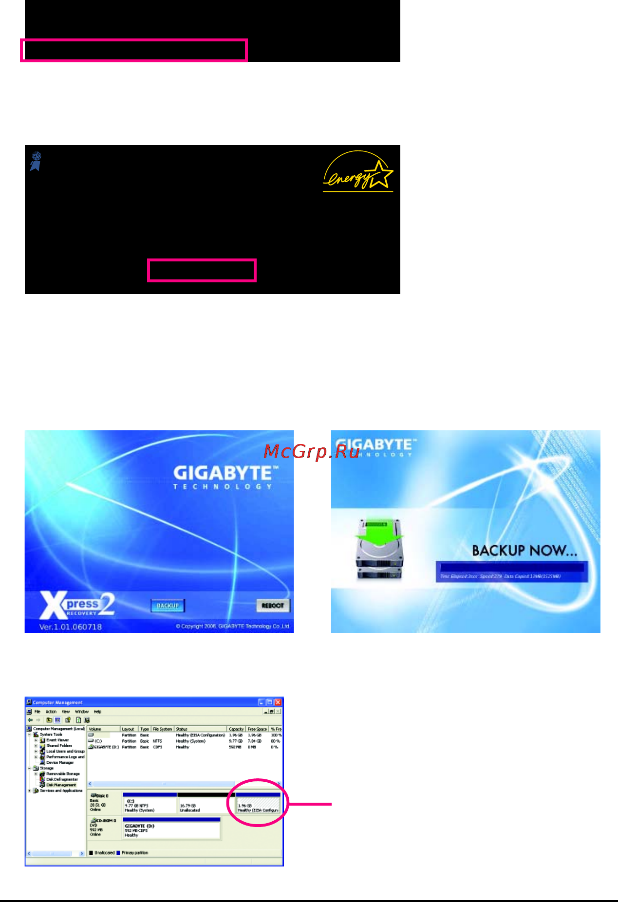 Gigabyte GA-945GCM-S2C [60/84] B accessing xpress recovery2