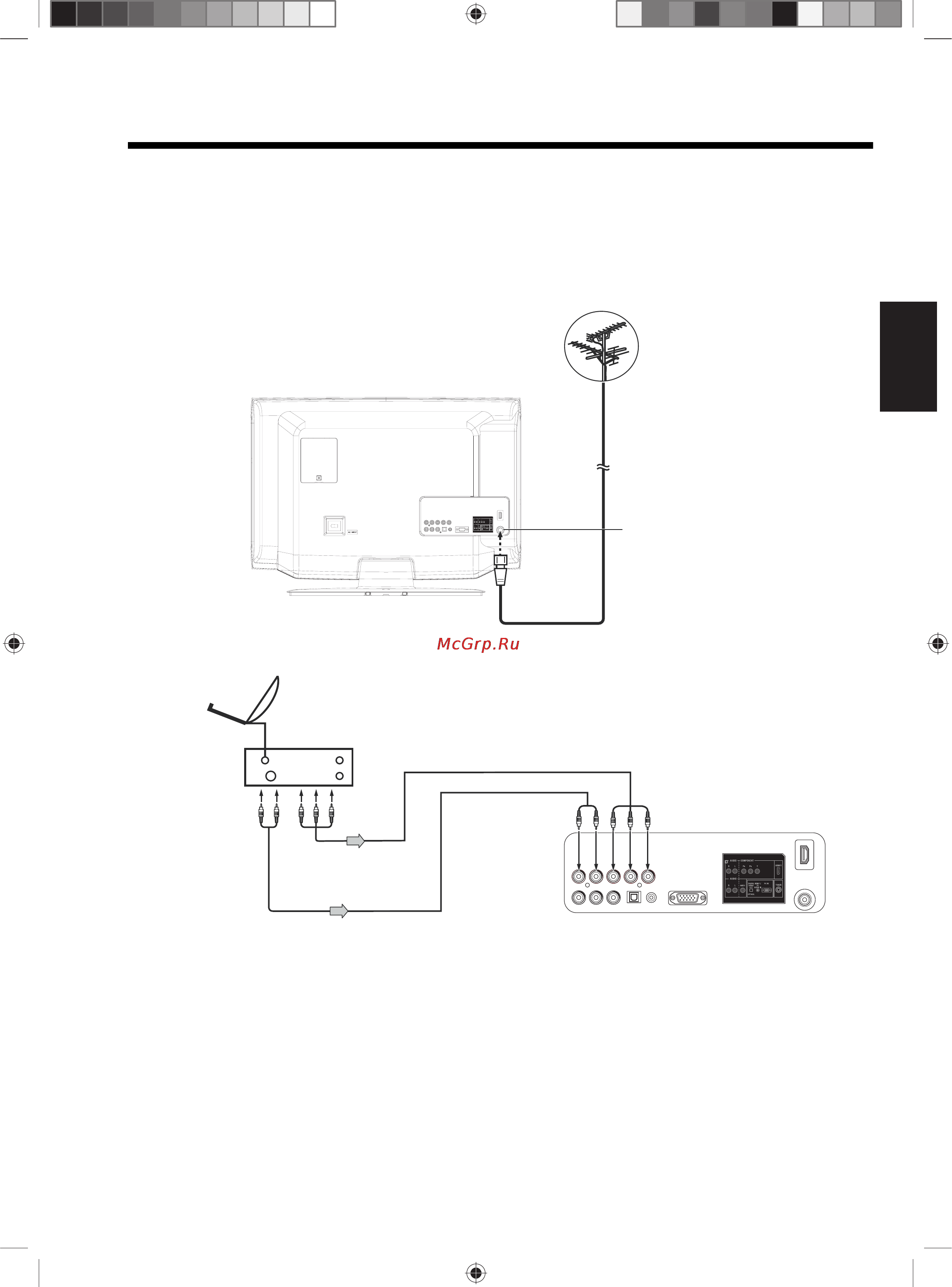 Toshiba 19 DV703 R [13/58] Подсоединение антенны