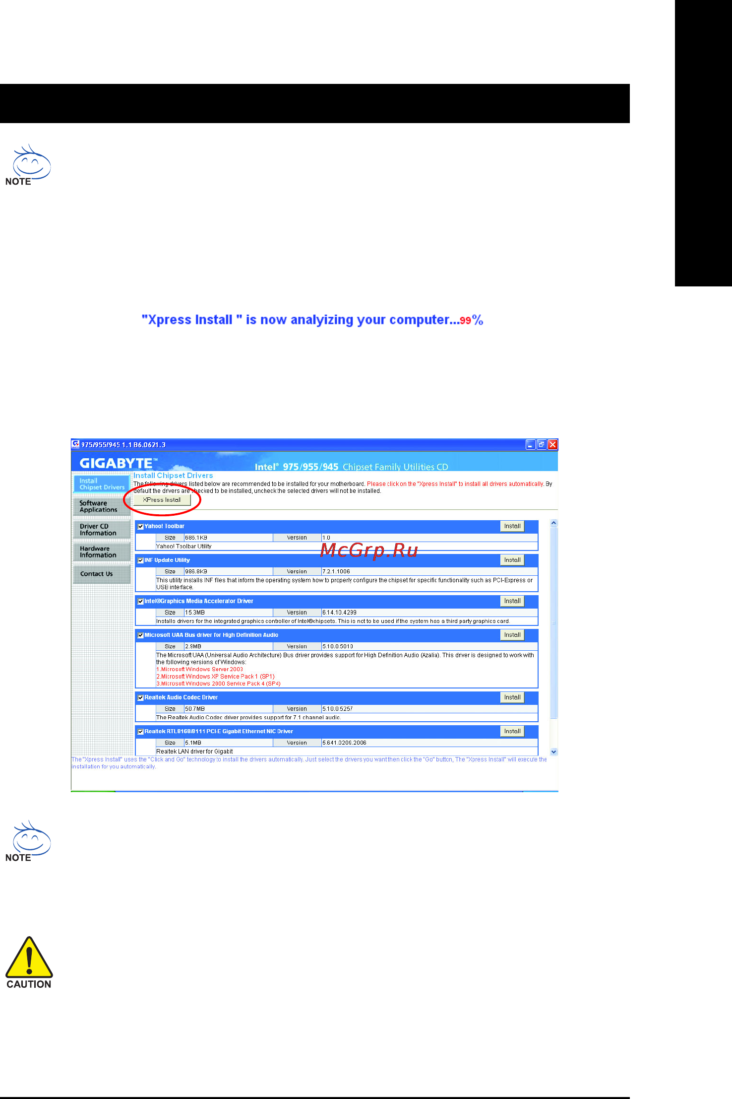 Gigabyte GA-945G-S3   (rev. 1.0) [49/80] Chapter 3 install drivers