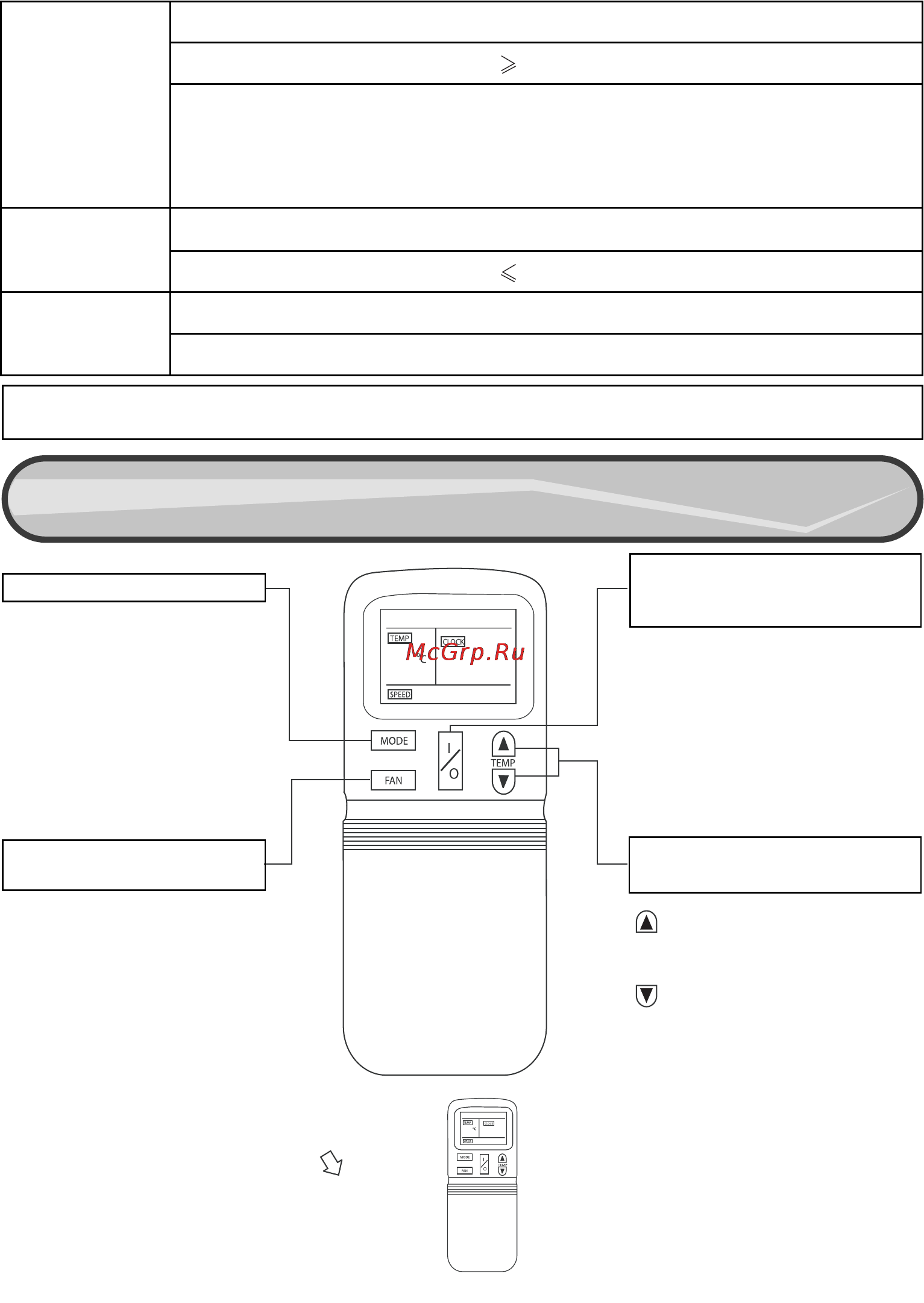 Ballu MHA-26HR (220v) [8/24] Пульт дистанционного управления