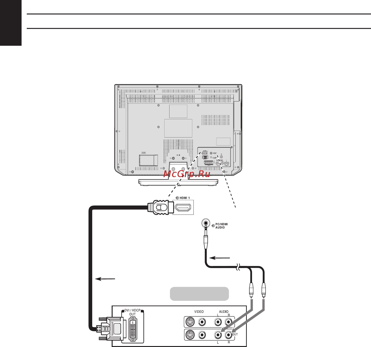 Toshiba 32AV833RB [14/67] Подключение устройства dvi