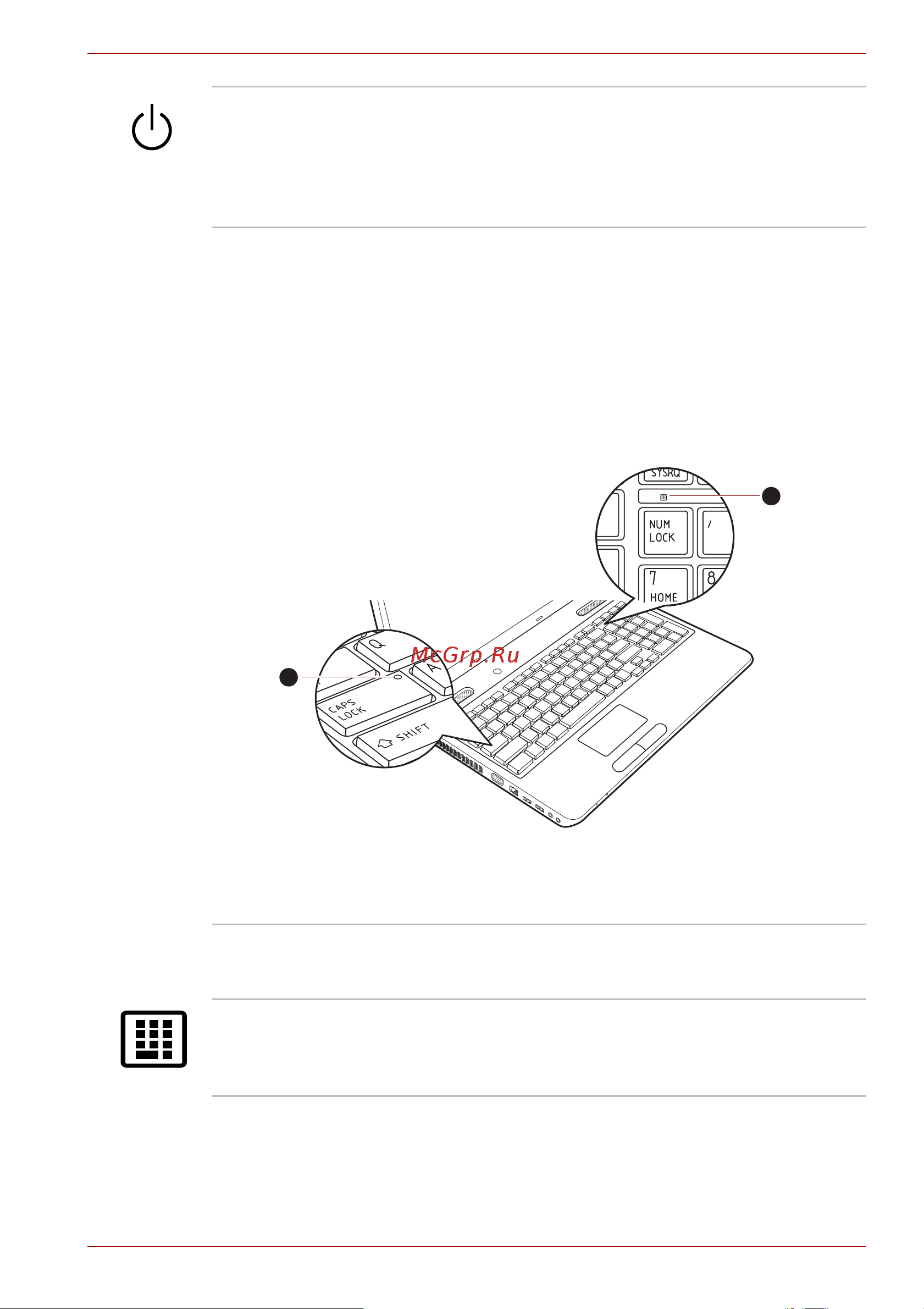 Toshiba Satellite C660-28K [46/170] Индикаторы клавиатуры