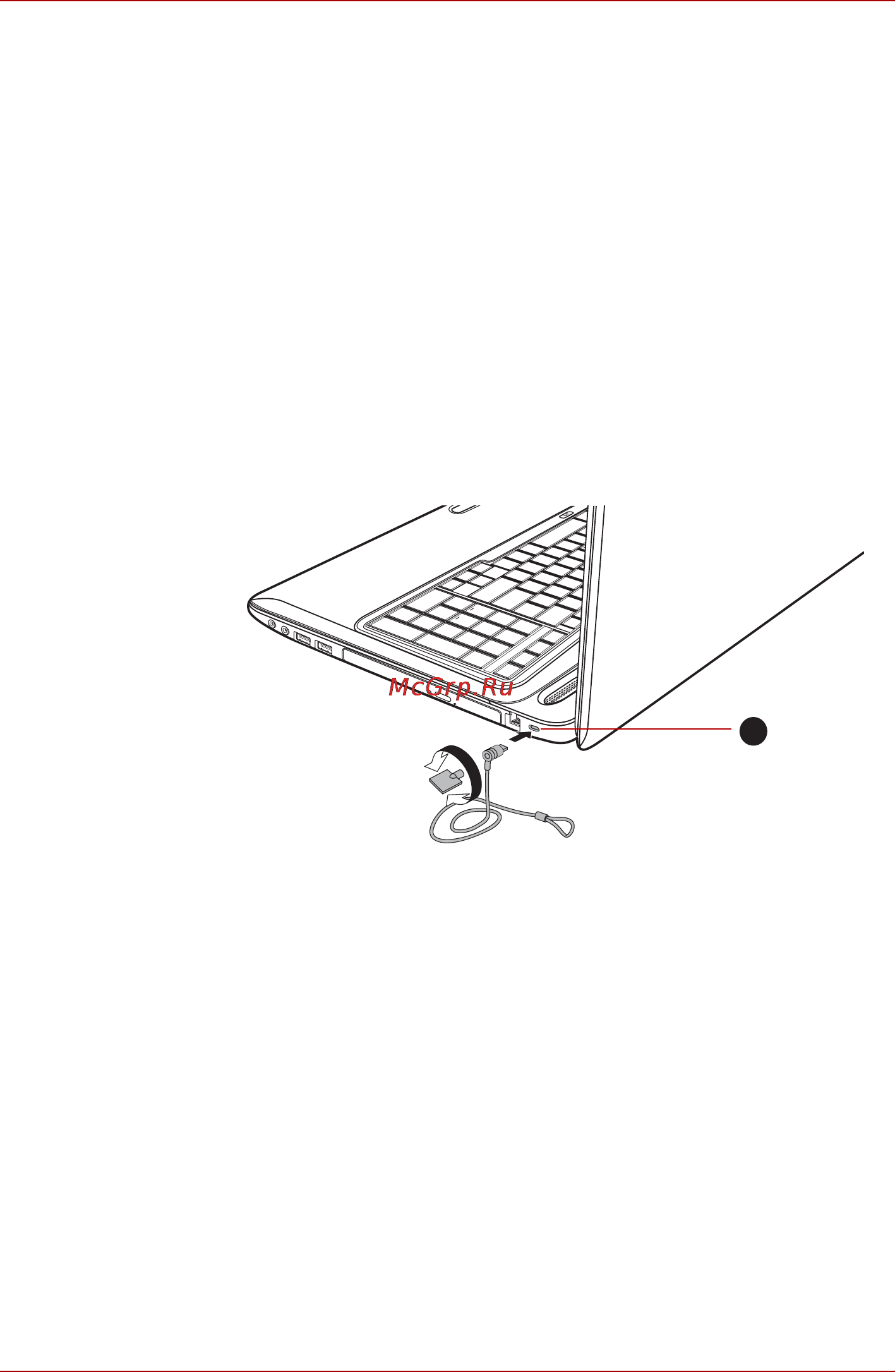 Toshiba Satellite L675D-111 [90/231] Присоединение защитного троса